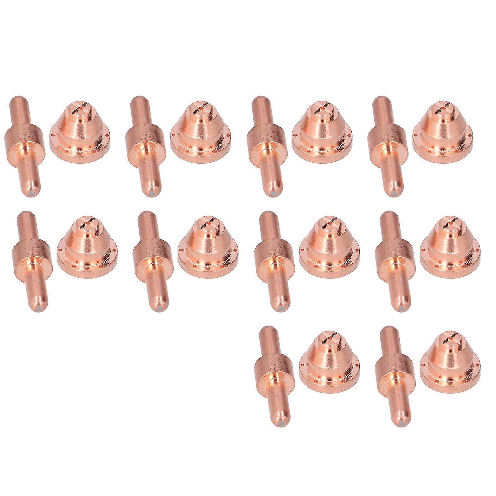 10 Set TH50 Plasma Cutter Consumables Electrode Tips Nozzles Copper
