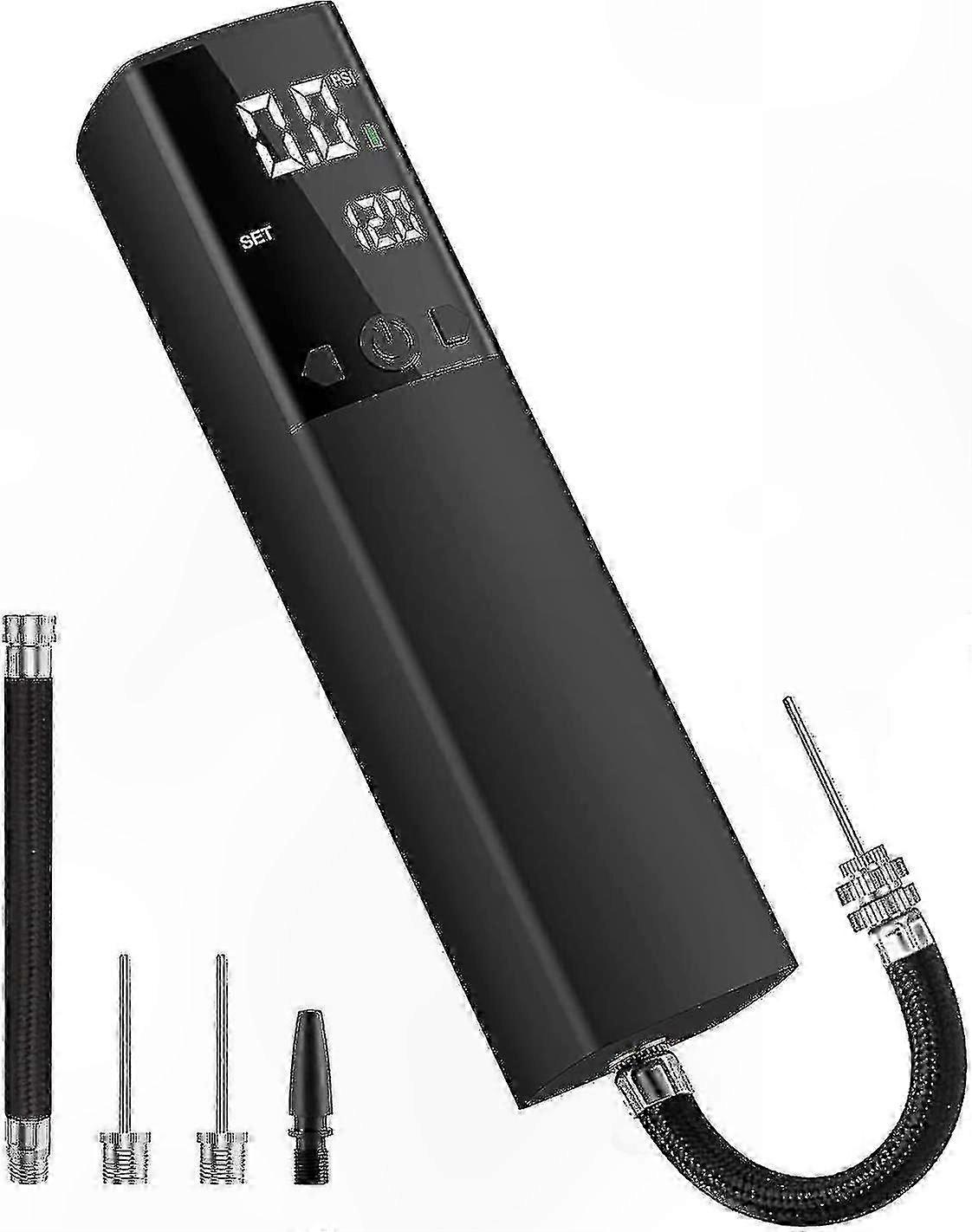 Portable Electric Air Pump with Digital LCD Display and Accurate Pressure Gauge for Sports Balls