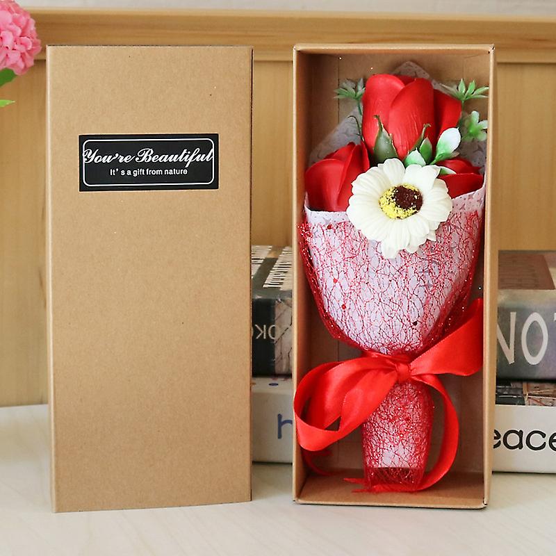 Handmade Artificial Soap Flower Gift Bouquet Decorative