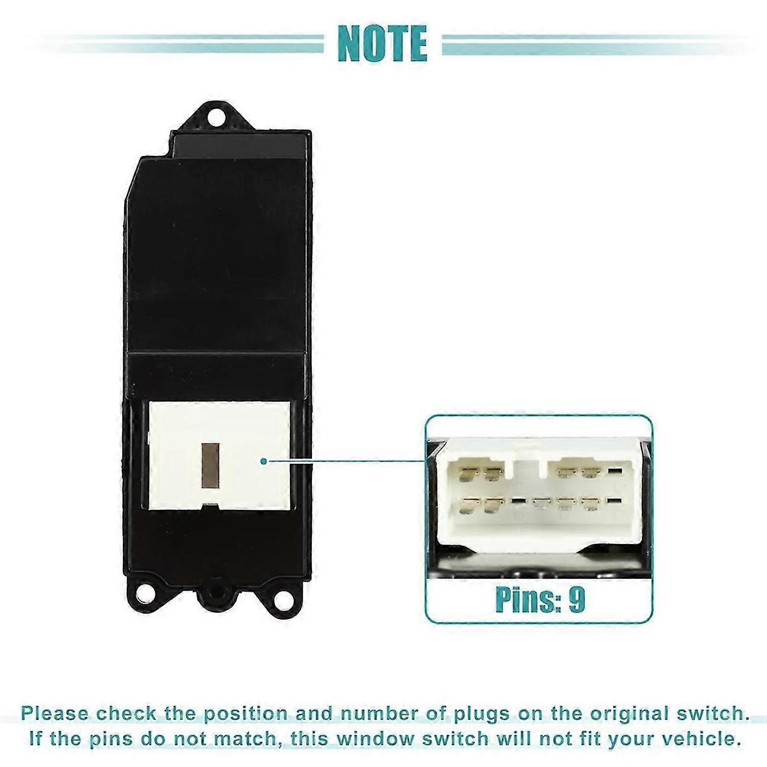Power Window Control Switch Replacement 84820-16060 for MR2 T100 Accessories