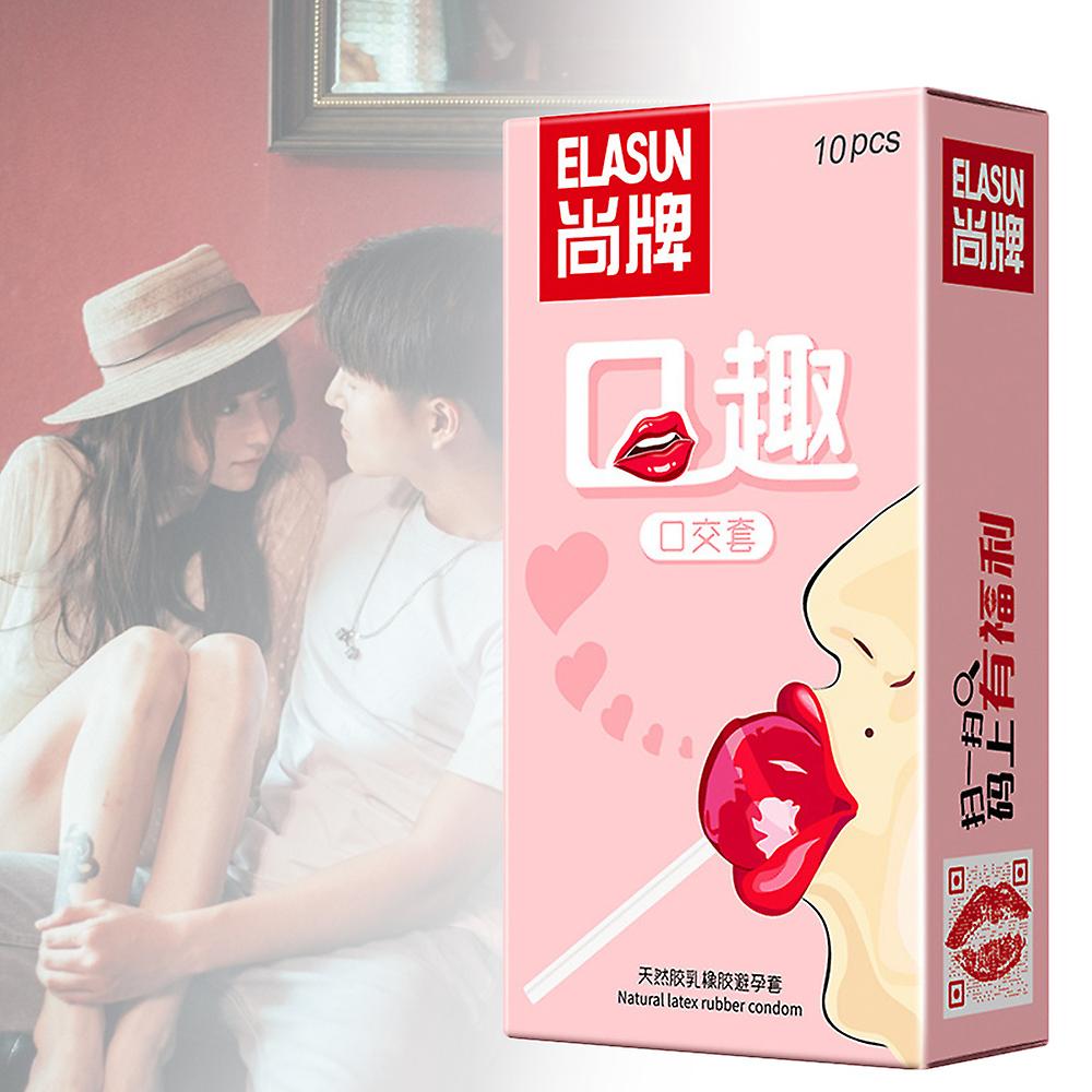 10pcs Natural Latex Condom Ultra-thin Design For Couple Products