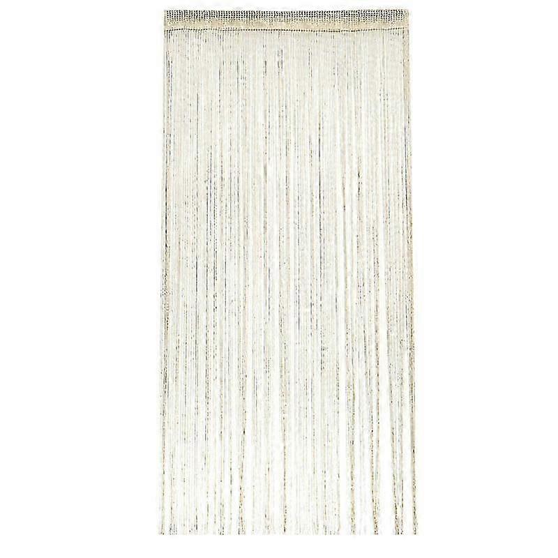 Fly screen curtains for doors with tassel fringe decor