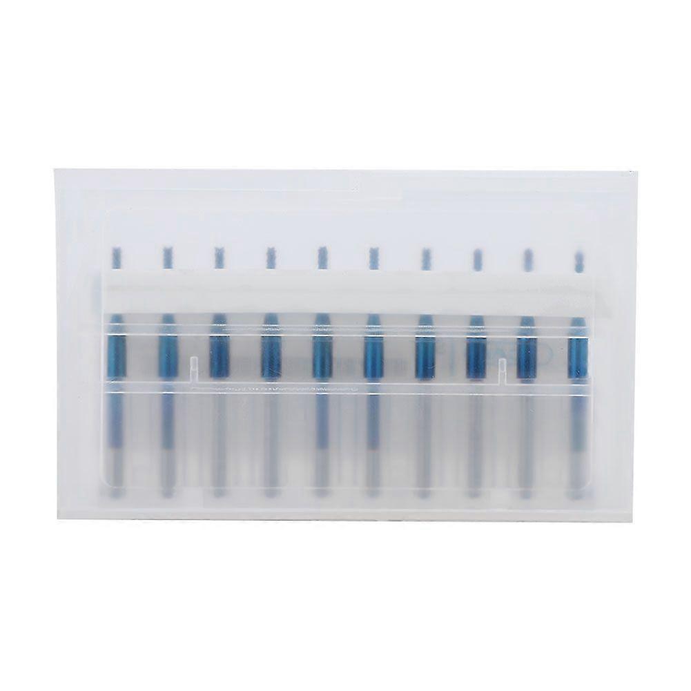 10pcs Carbide Router Cutting Bit Blue Corn End Mill Engraving Bit for CNC PCB Machinery (1.5mm)