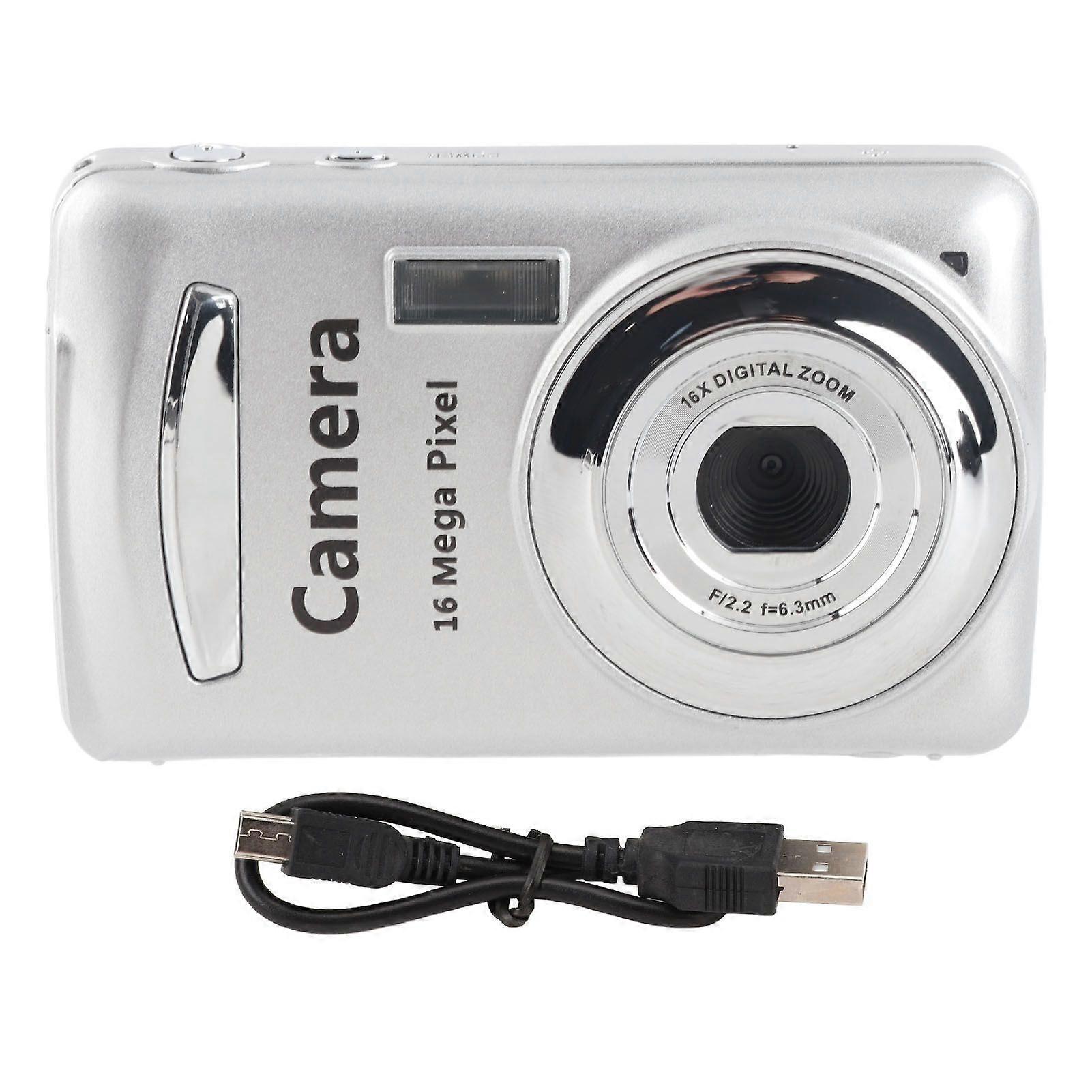 HD 1080P Digital Camera 16MP 2.4 Inch Color LCD Display Compact Small CCD Camera Support Up To 32GB Retro