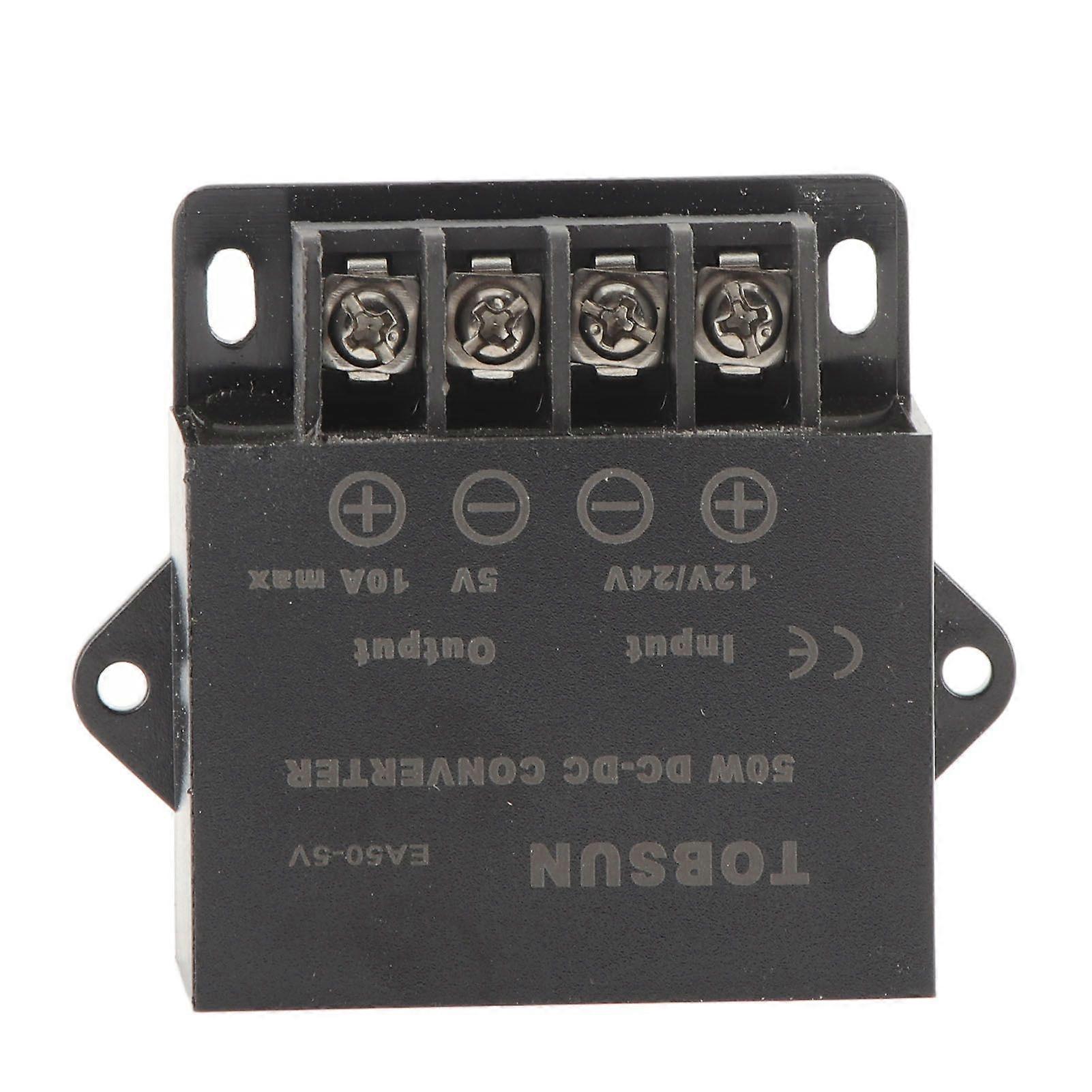 Power Converter Adapter DC 24V 12V to 5V 10A Voltage Regulator for Motor Recorder EA505V