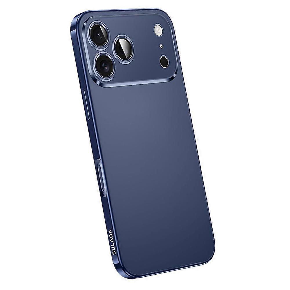 SULADA Nature Series for iPhone 17 Pro TPU Case Electroplating Matte Phone Cover - Titanium Blue