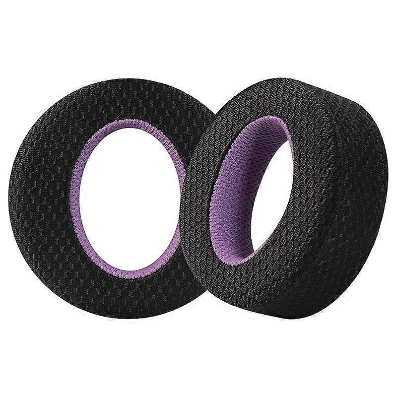 1 Pair Earphone Replacement Earpads For Sony Mesh(Black Purple)