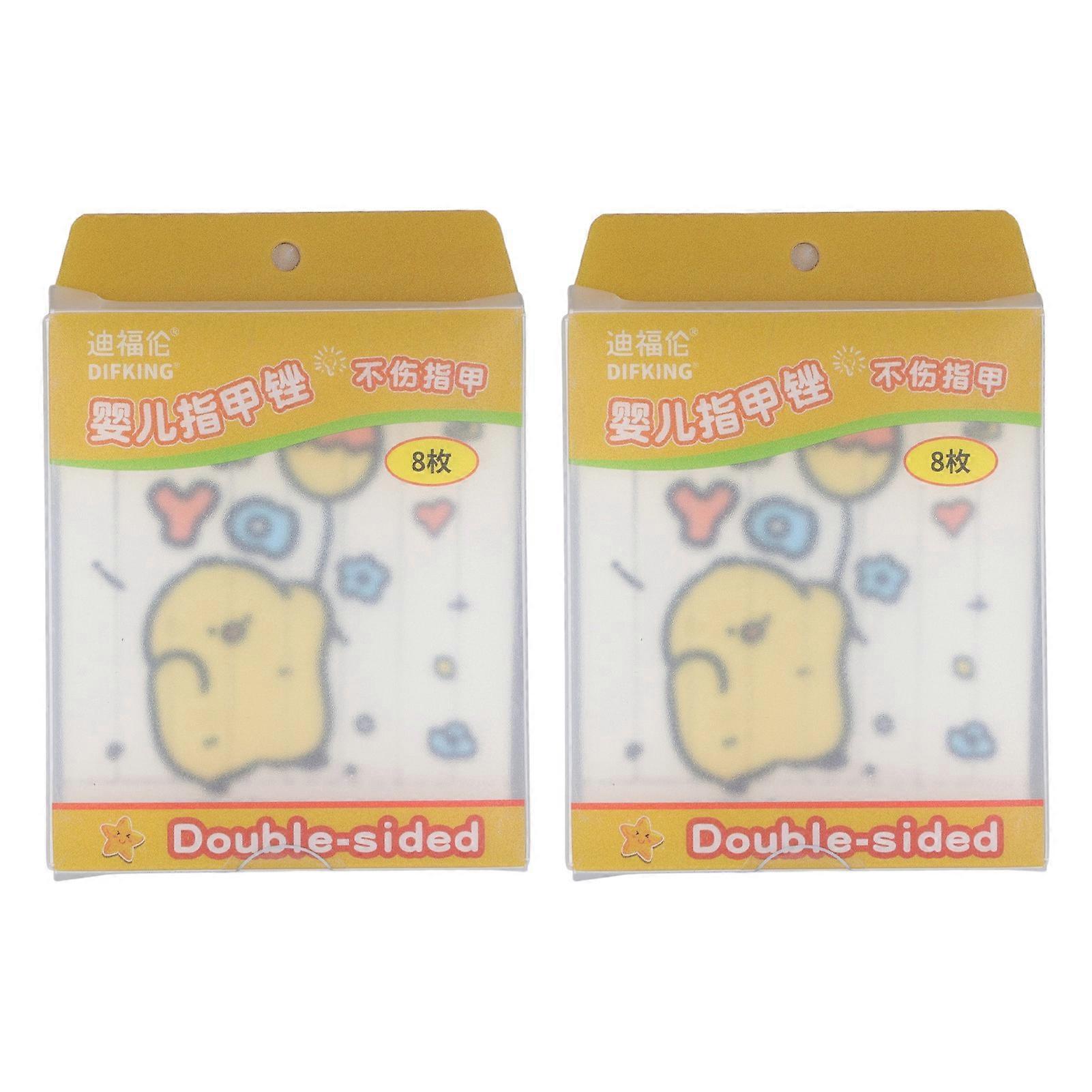 Lot de 16 limes à ongles double face pour bébé, pour tous les âges