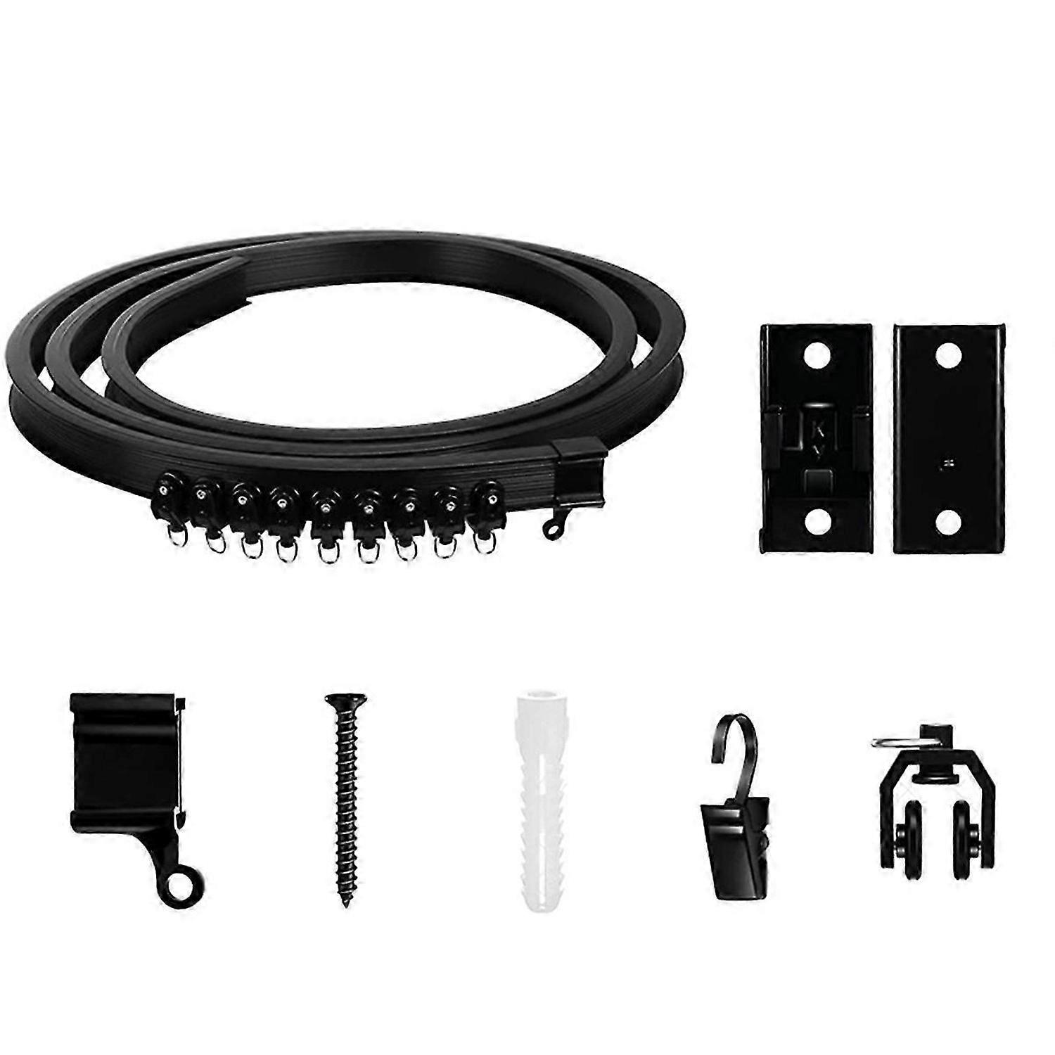 Flexible Bendable Curtain Track, Ceiling Wall Mounted 2Meter