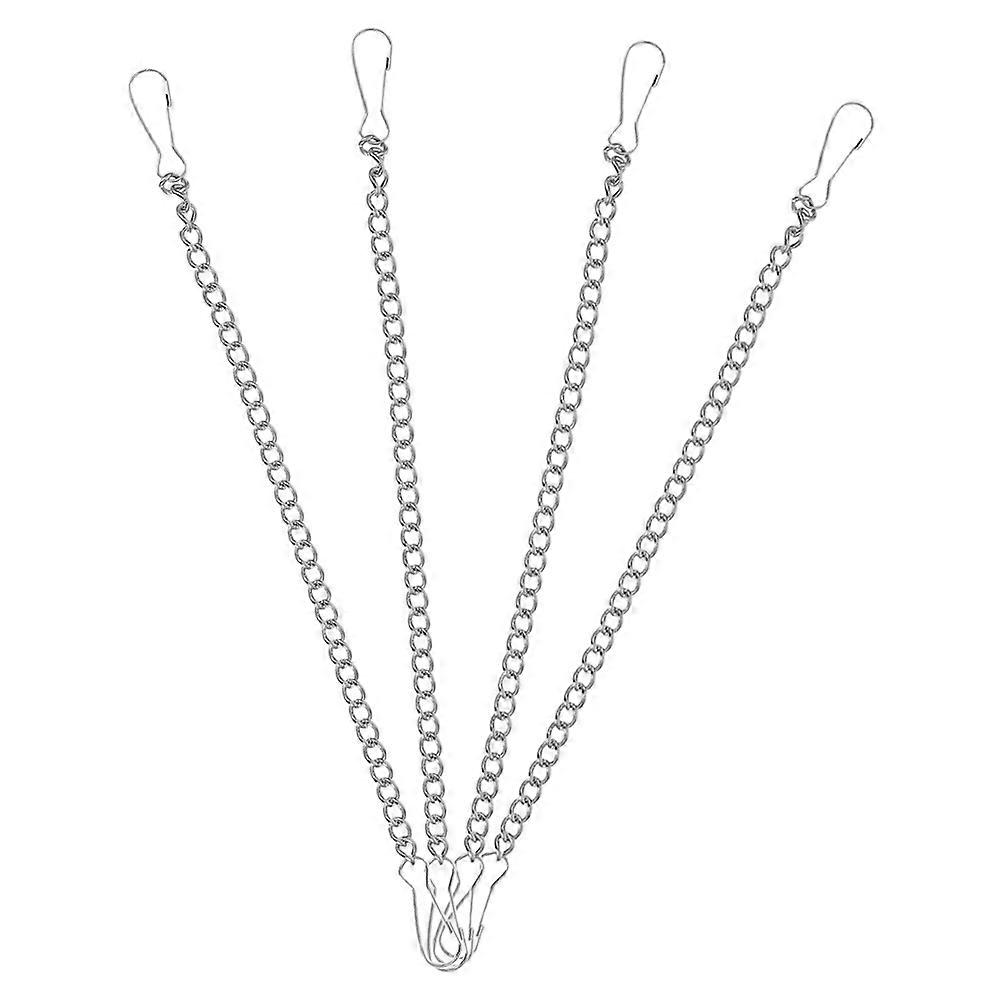 Decorative Chain Stainless Steel for Signs Hanging Silver for Hanging 4Pcs