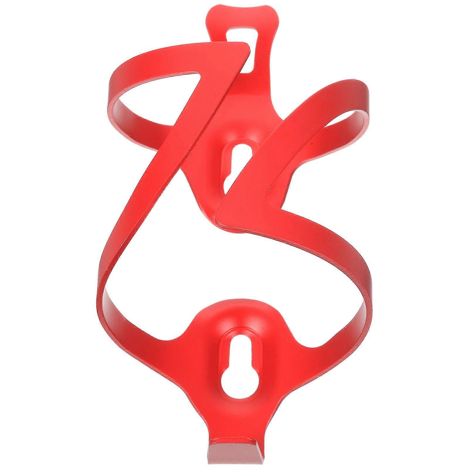 Bike Bottle Cage Aluminum Alloy Water Holder for Bicycle 6Sets Stable Red