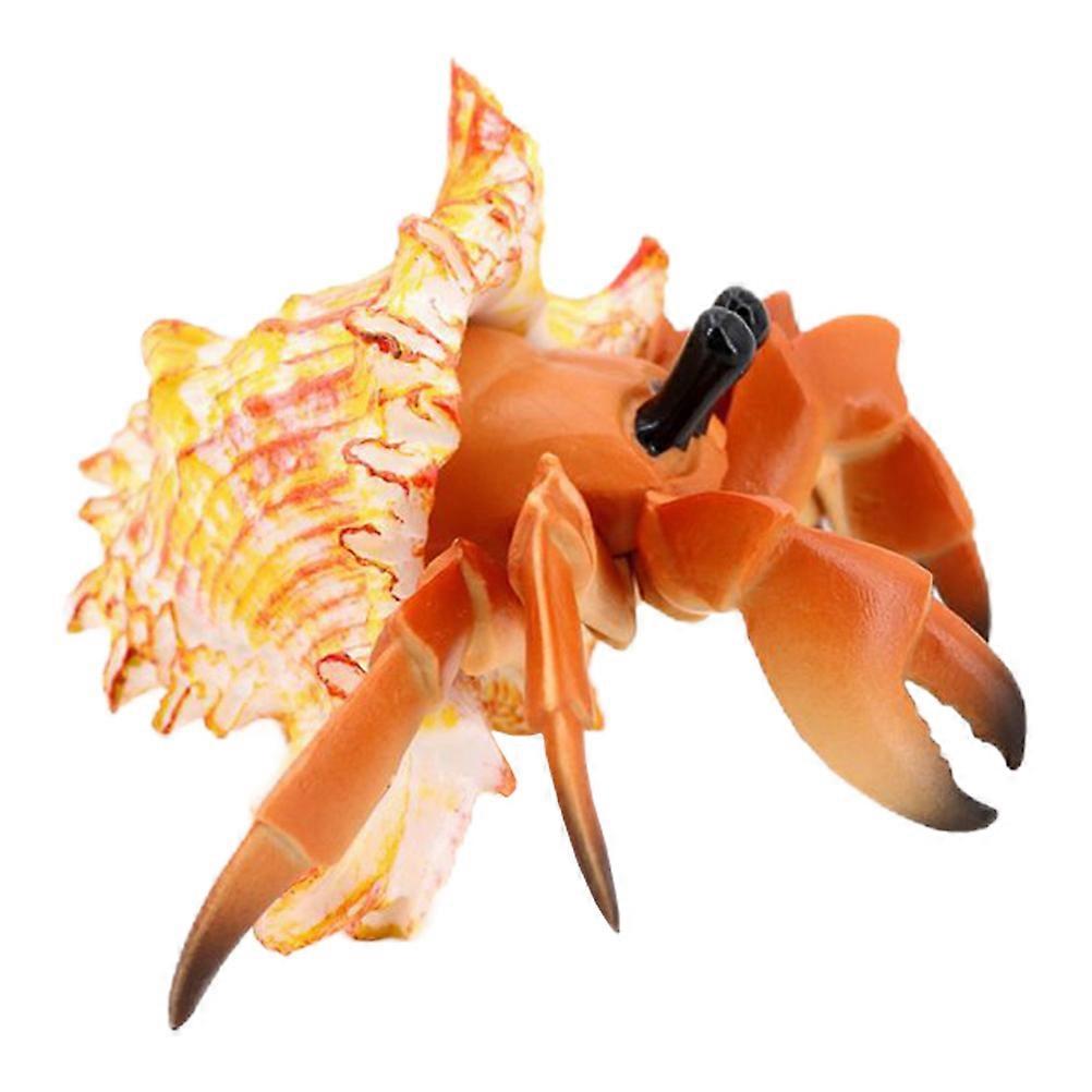 Pagurian-Shaped Hermit Crab Model Toy for Decor Simulation Figure
