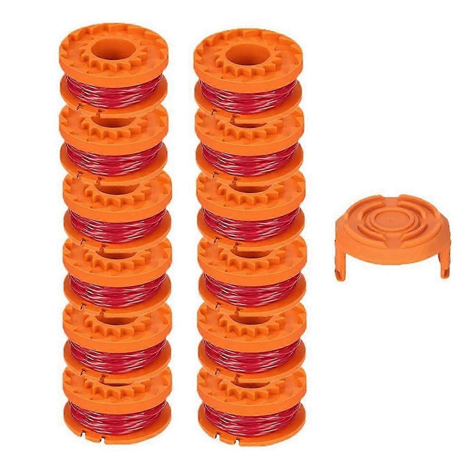 Line Spools, Edger Line Spools, Compatible with Worx Mowers, Lawn Mower Replacement Lines (12 Lines