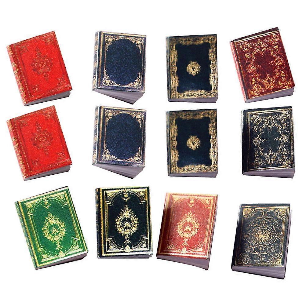 Mini Books Small House Accessory for Decoration 12Pcs Miniature Fairy House Ornament