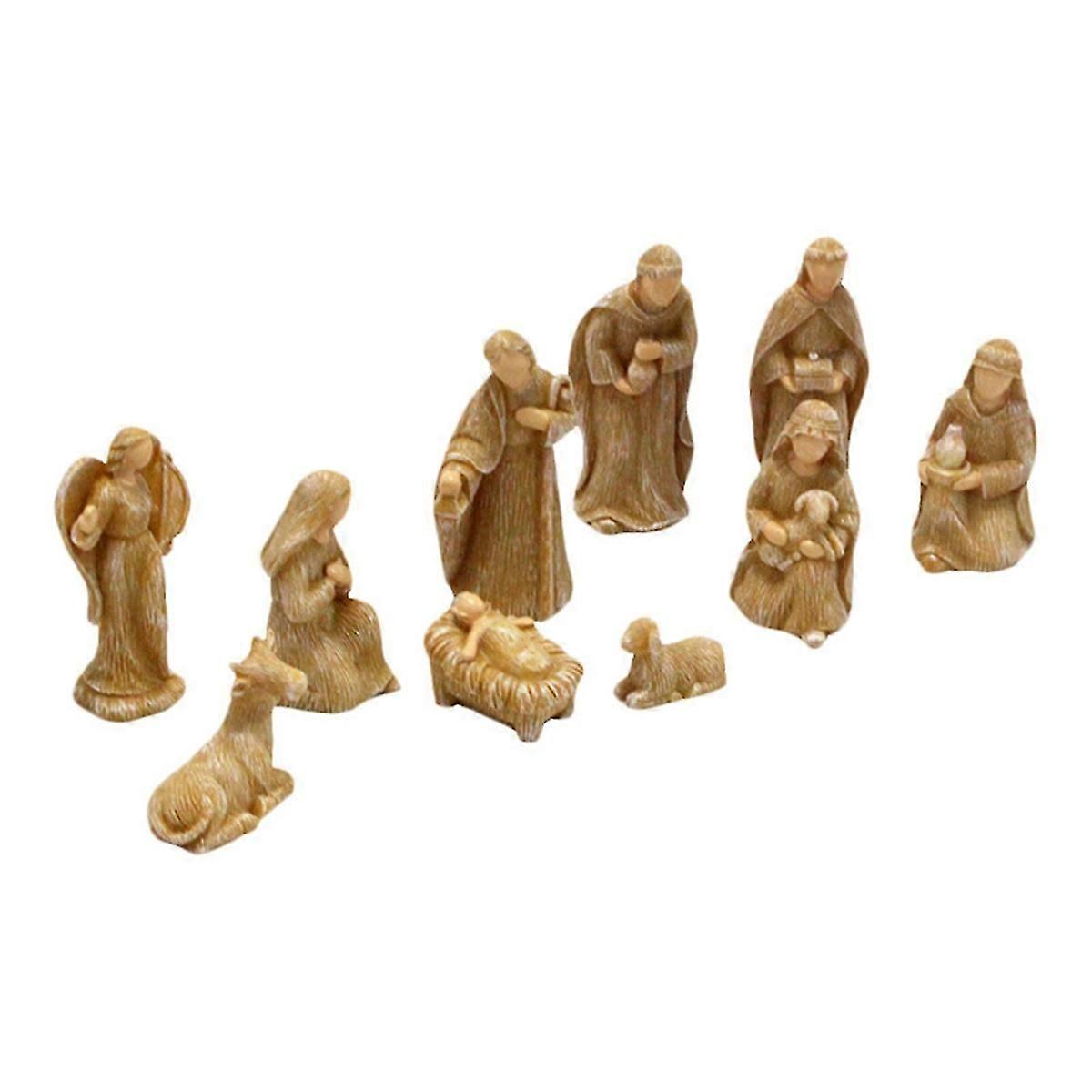 Christmas Nativity Set, Set Gift Ornaments Crafts Decoration, Living Room Bedroom Decorative Accesso