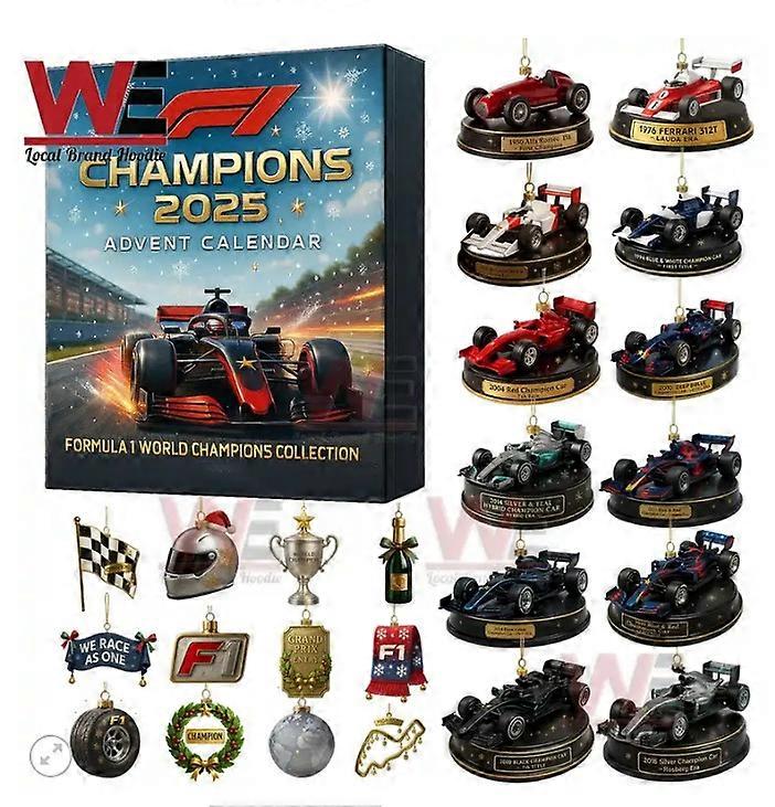 F1 Champion Advent Holiday Blind Box Weihnachtsbaumschmuck Acryl Anhänger