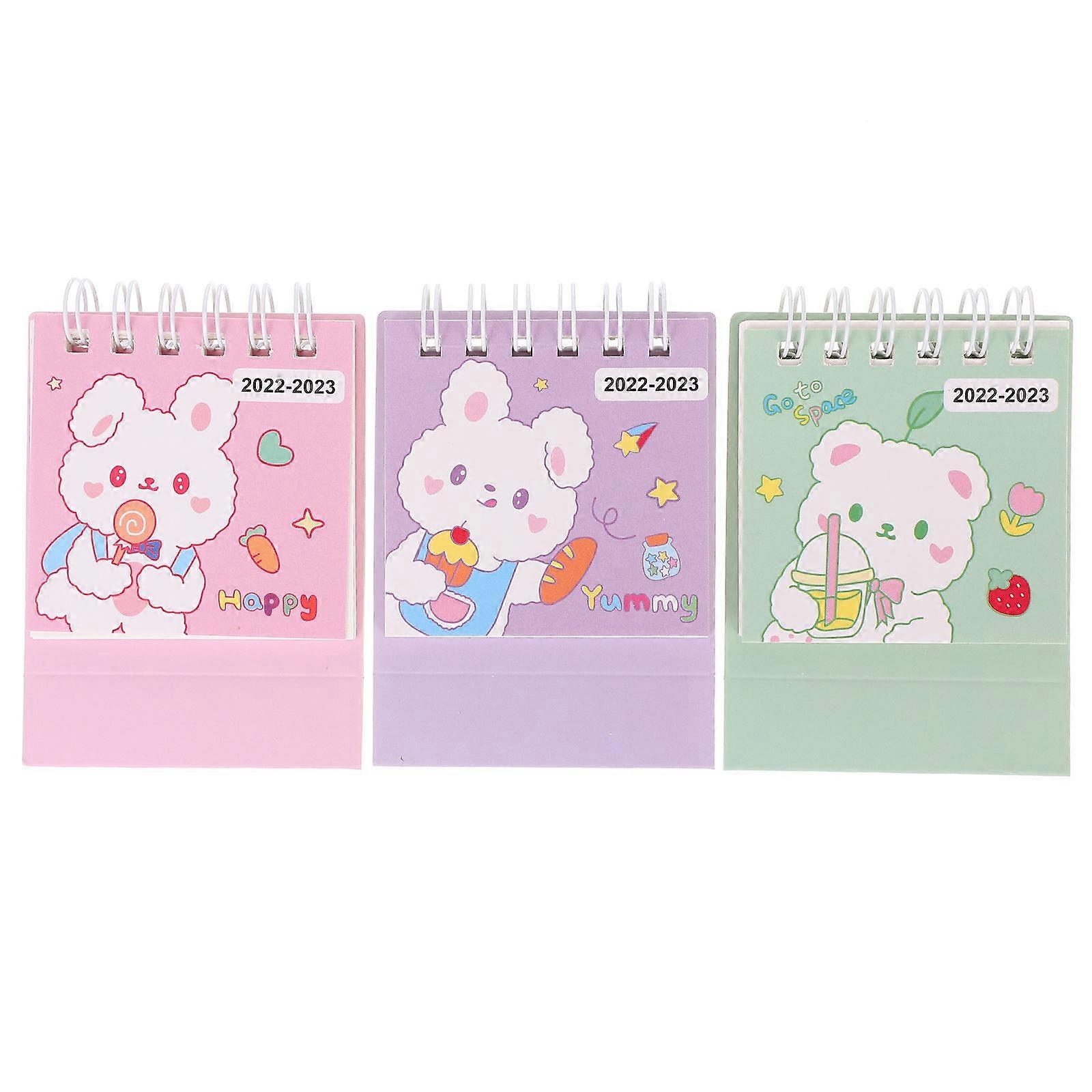 Creative 6Pcs Mini Desk Calendar Standing Shape Ideal For Home Office Usage Mark Important Events And Daily Planning