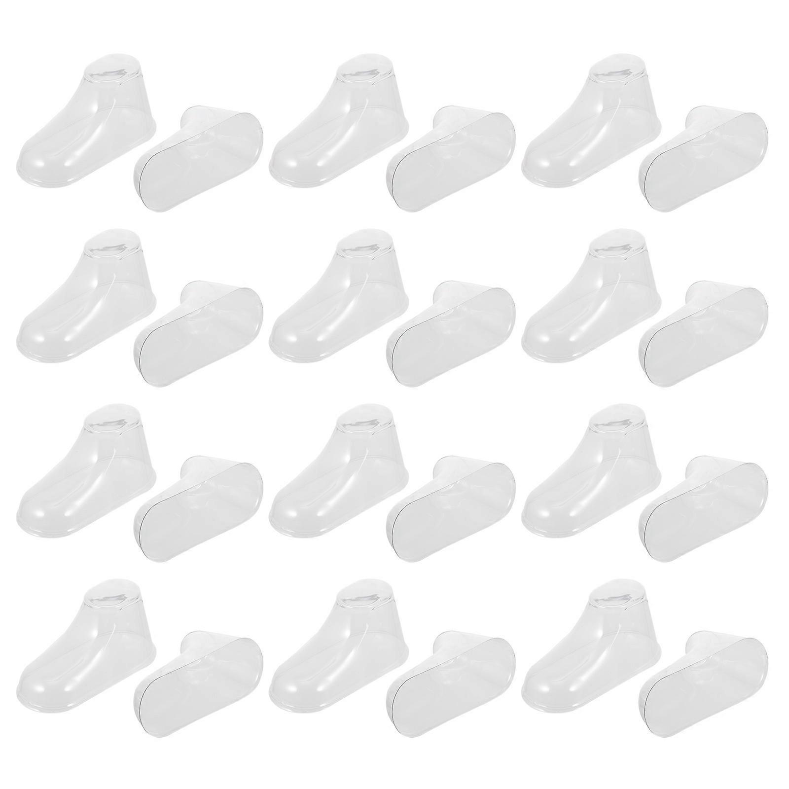 Clear Baby Feet Booties Display Stand for Display 40Pcs Transparent PVC