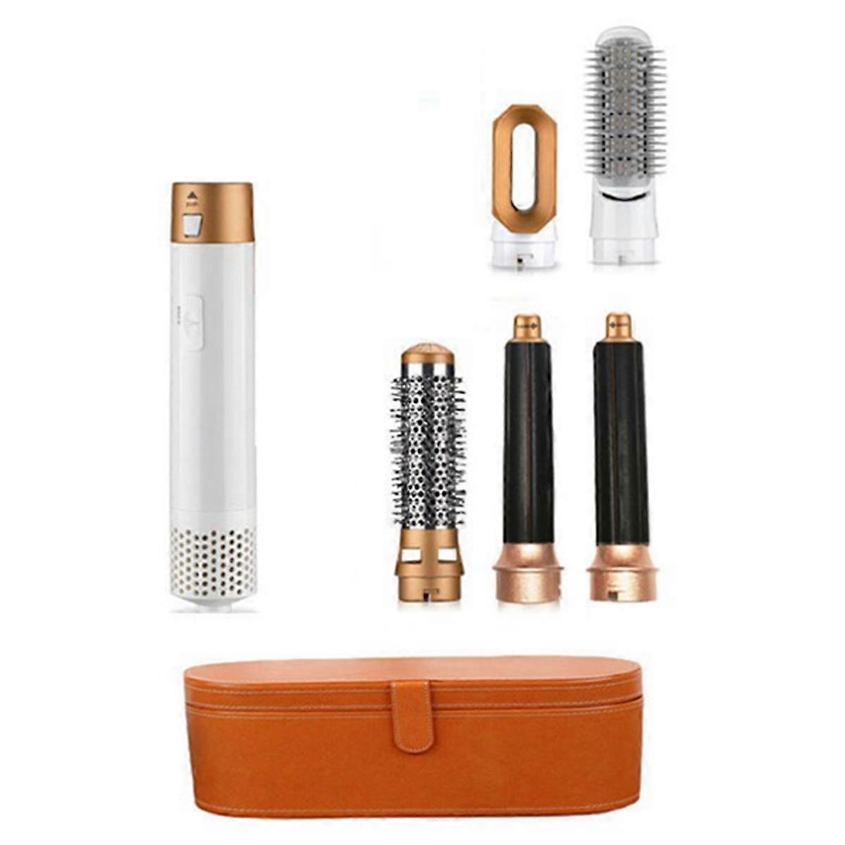 5-i-1 multihårføner, styler, luftkrøller, multihårstyler, tørrkrøller, rett, EU-plugg