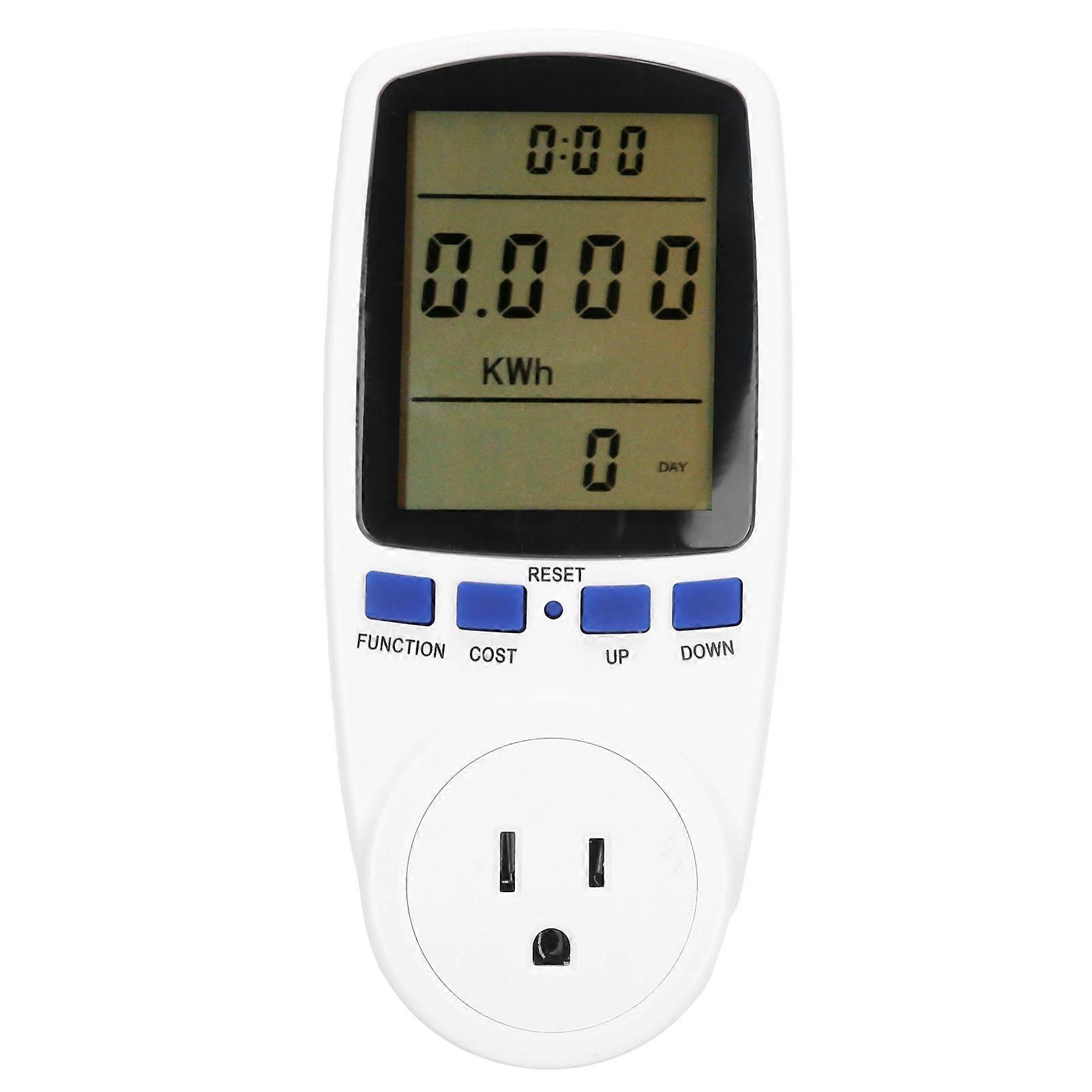 Power Metering Socket Electricity Usage Monitor Voltage Current Meter with LCD DisplayTS836 US Plug 110V