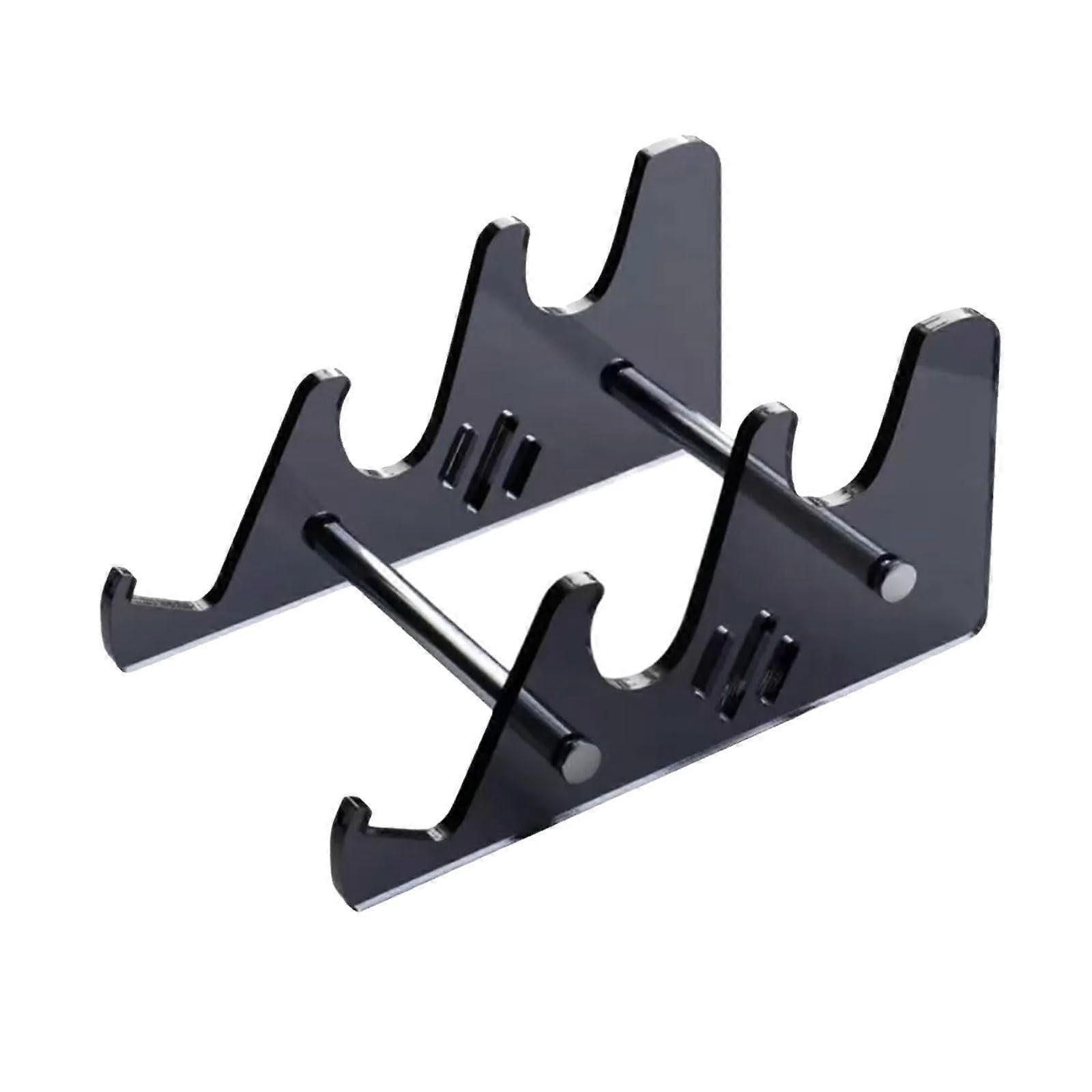Minimalist Acrylic Stand For Keyboards And Tablets In Offices Or Study Room Black ThreeLayer Keyboard Stand
