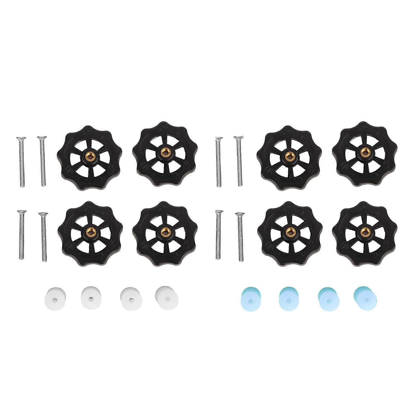 3D Printer Heat Bed Leveling Part Good Stability High Hardness Wear Corrosion Resistance M4 Thumb Wheel for Ender 5 PlusWhite Black