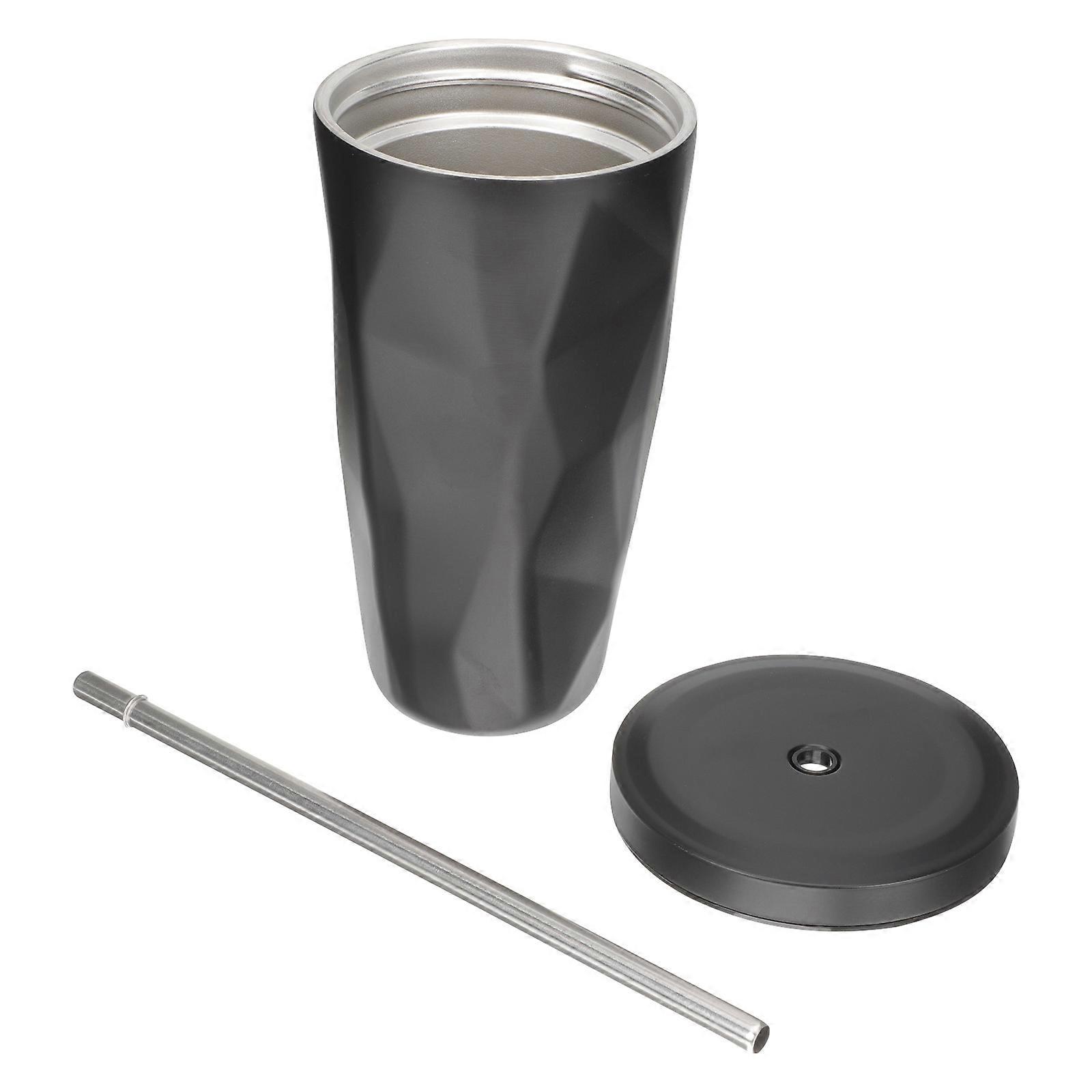 Stainless Steel Beverage Cup Straw Cup for Storage with Lid