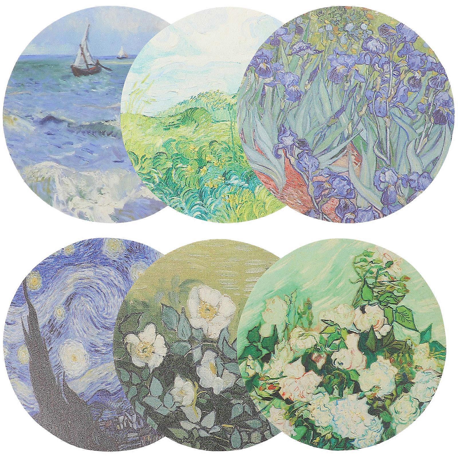 Coasters for Coffee Table Dining Table Coaster for Cup Use 6Pcs Pack