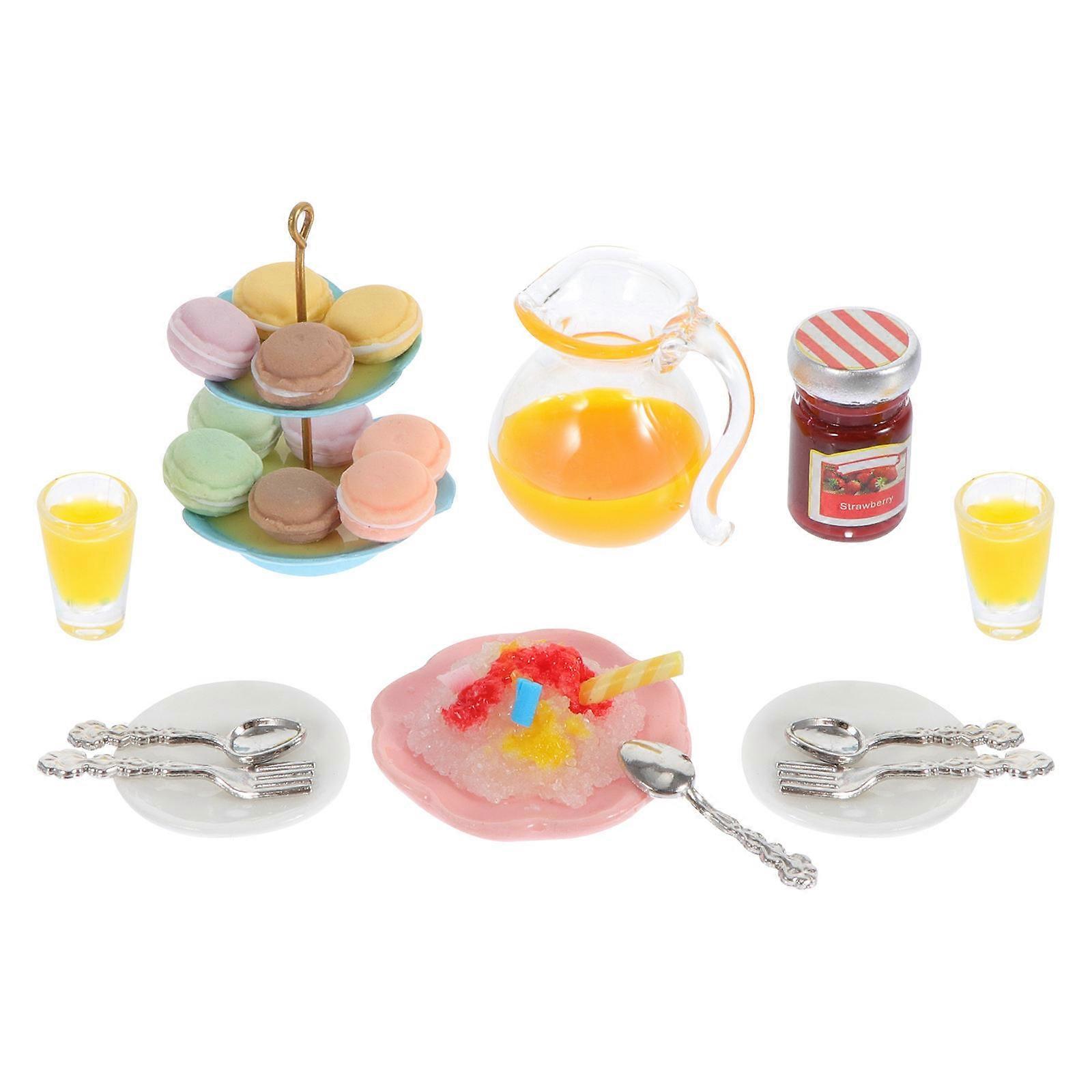 Mini House Decoration Model Set for Kids Food Play and Imaginative Fun 1Set