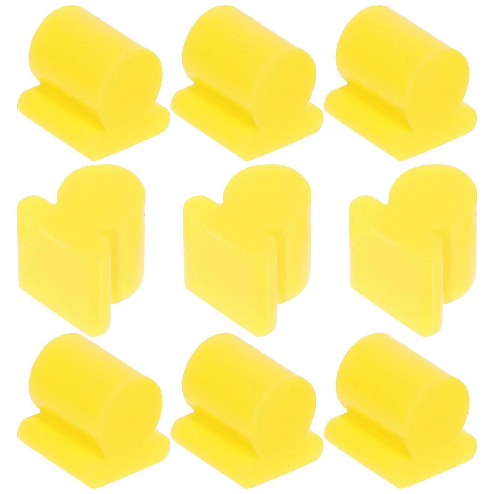 Trombone Silicone Buffering Stop for Practice 80Pcs Yellow Instrument Bumpers