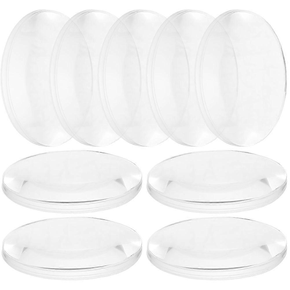 150 Pcs Transparent Optical Lens Convex Shape For Physics Teaching Effective Cognitive Stimulation Tools