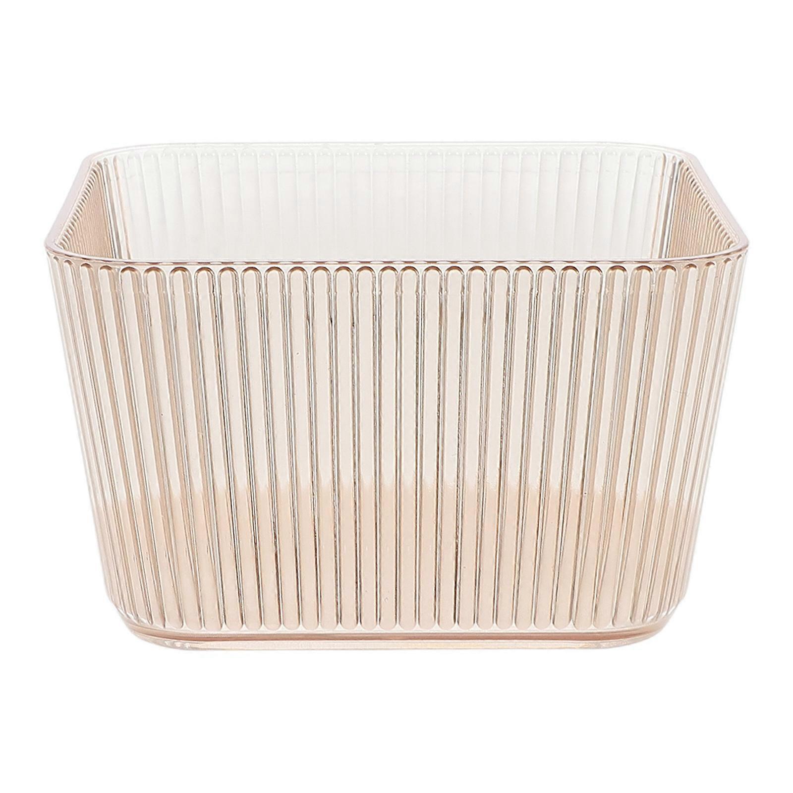 Fruit Tray Acrylic Appetizer Platter For Serving Fruits And Desserts At Home Gatherings And Parties Brown 3.5×3.5×2.2in 1Pcs