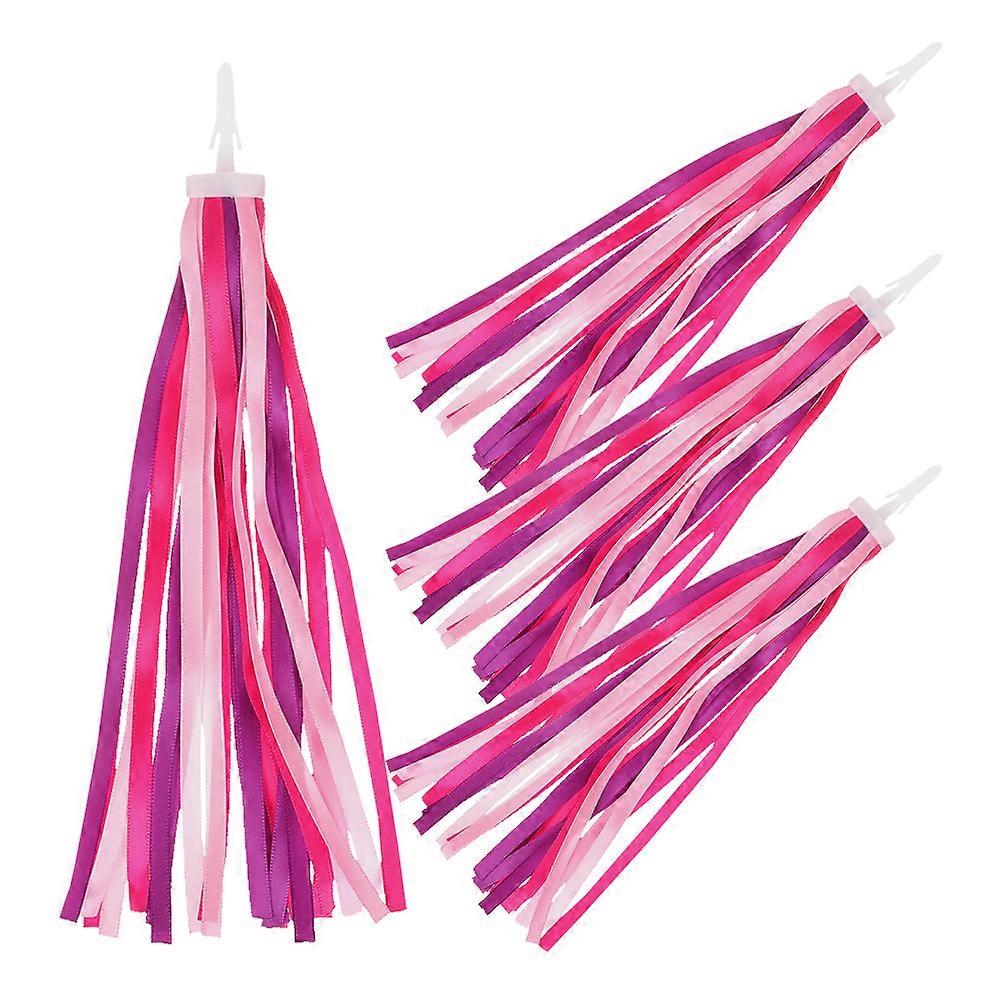 Bicycle Handlebar Streamers Handlebar Ribbons for Decor 16Pcs Set