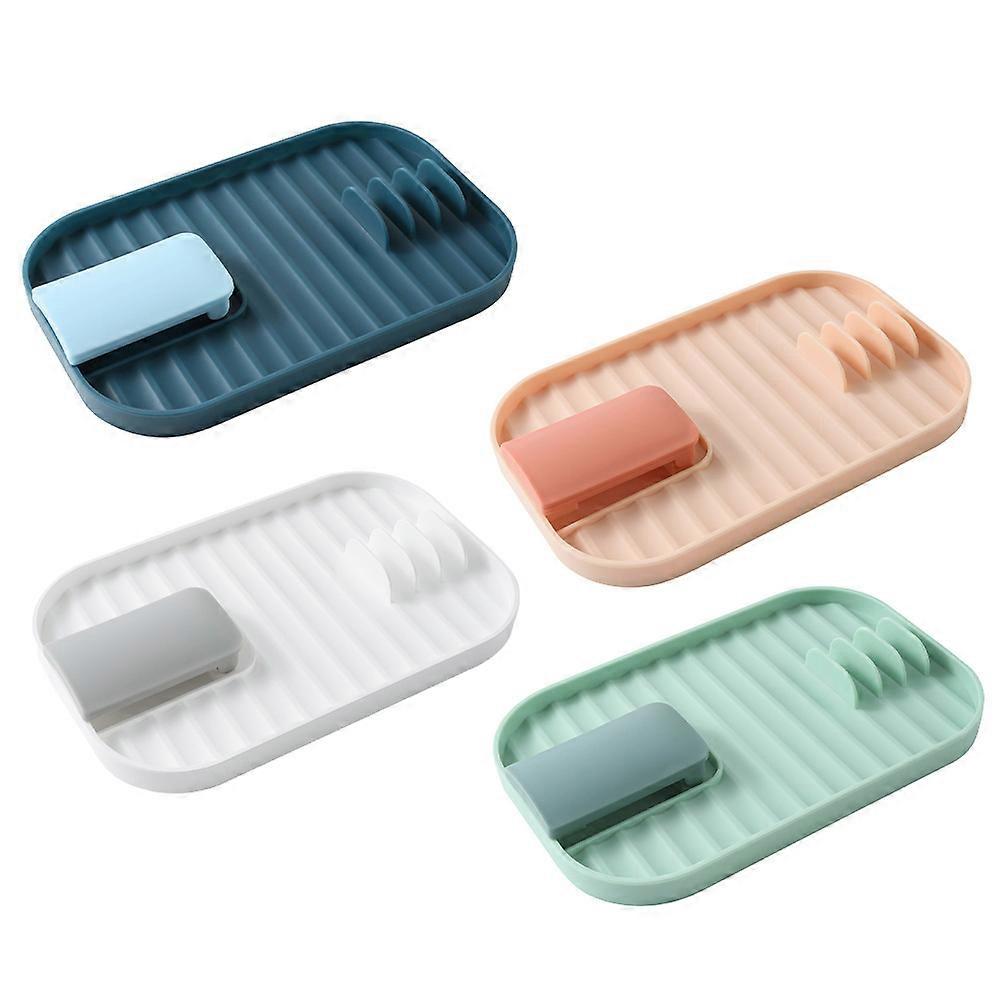 Pot Lid Stand Kitchen Accessory Pink Flat Bottom Simple Design Store Pot Cover 4Set