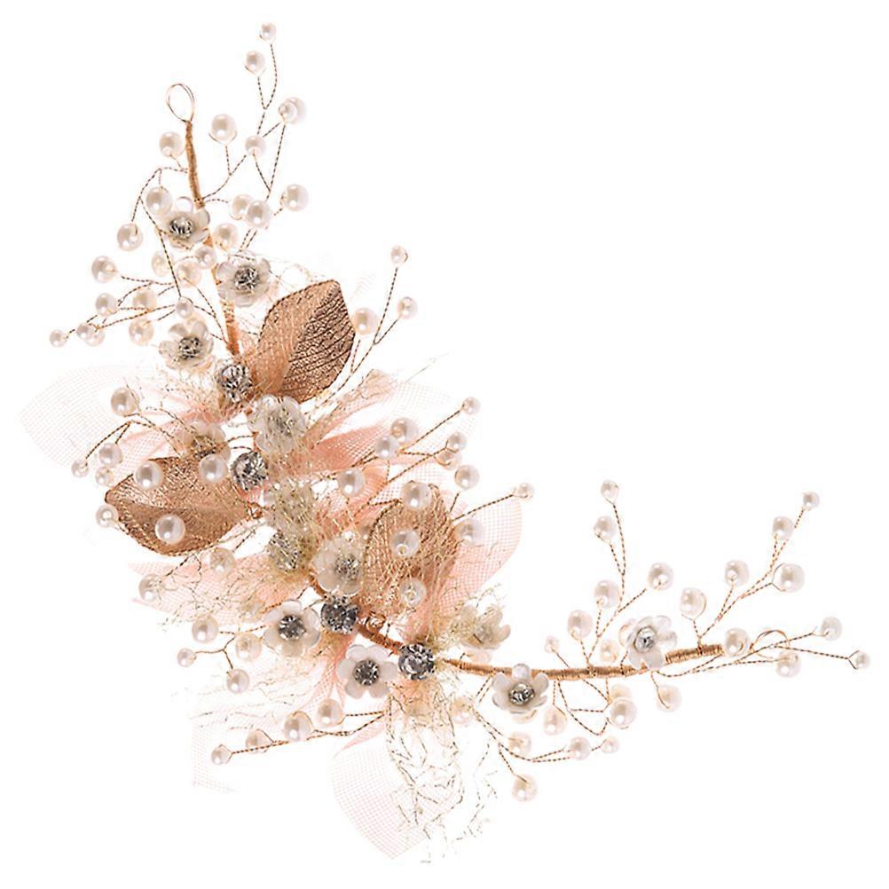 Headpiece Hair Accessory for Wedding and Special Occasions in Golden Color with Circular Shape 5Pcs
