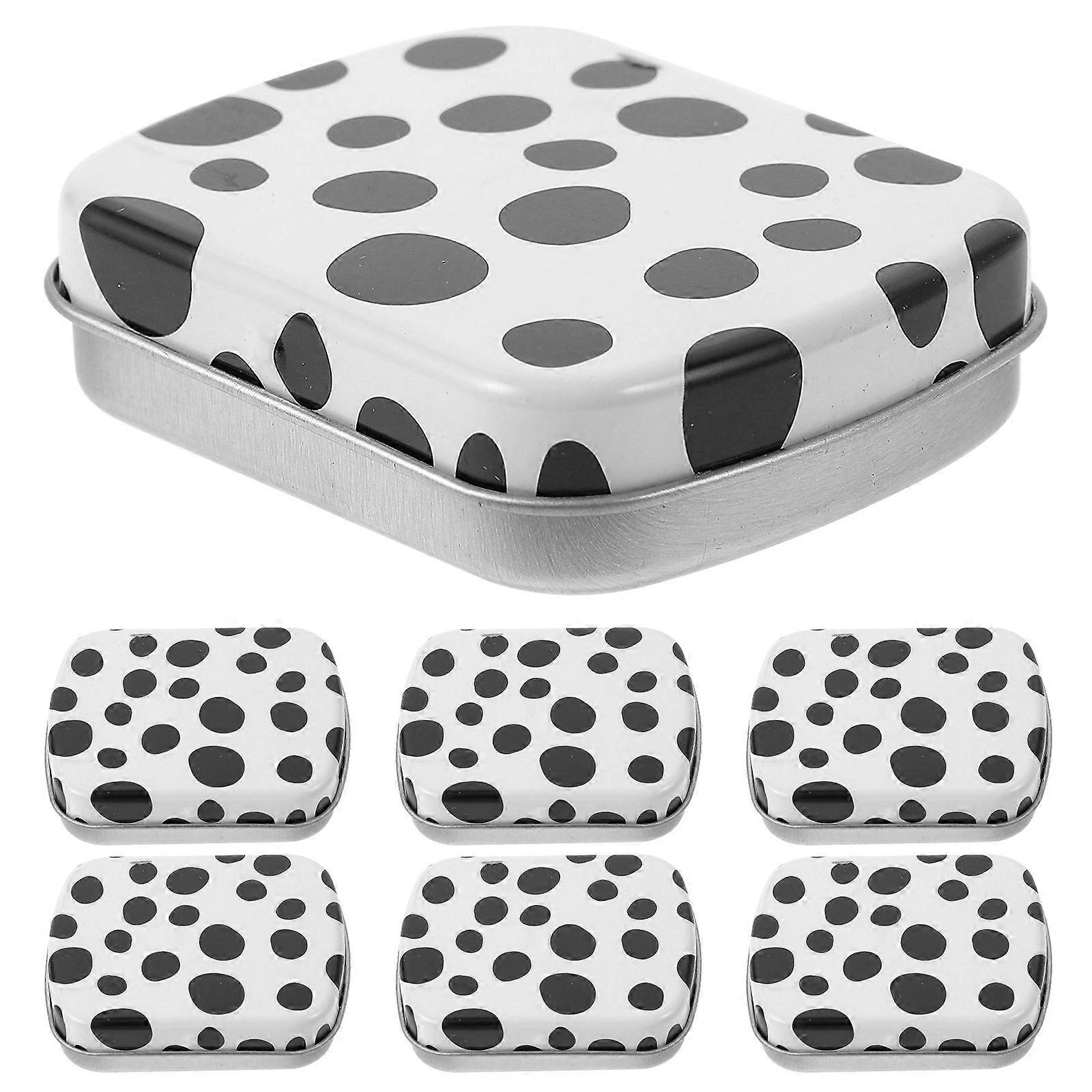 30 Pcs Rectangular Empty Sundries Organizer Metal Storage Box For Gift Giving Durable Compact Style