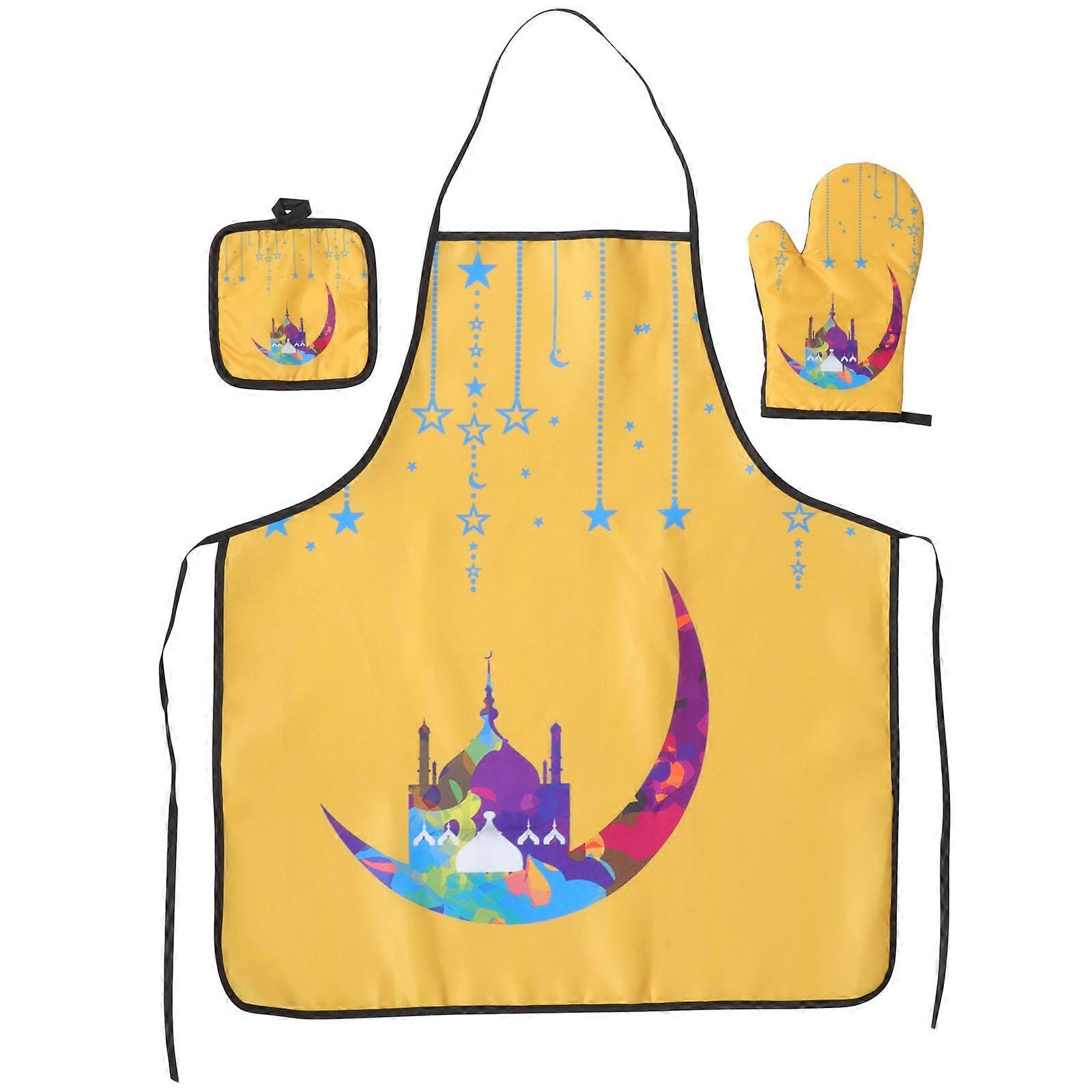 Kitchen Oven Glove Set for Heat Resistance 1Set Baking Cooking Kit