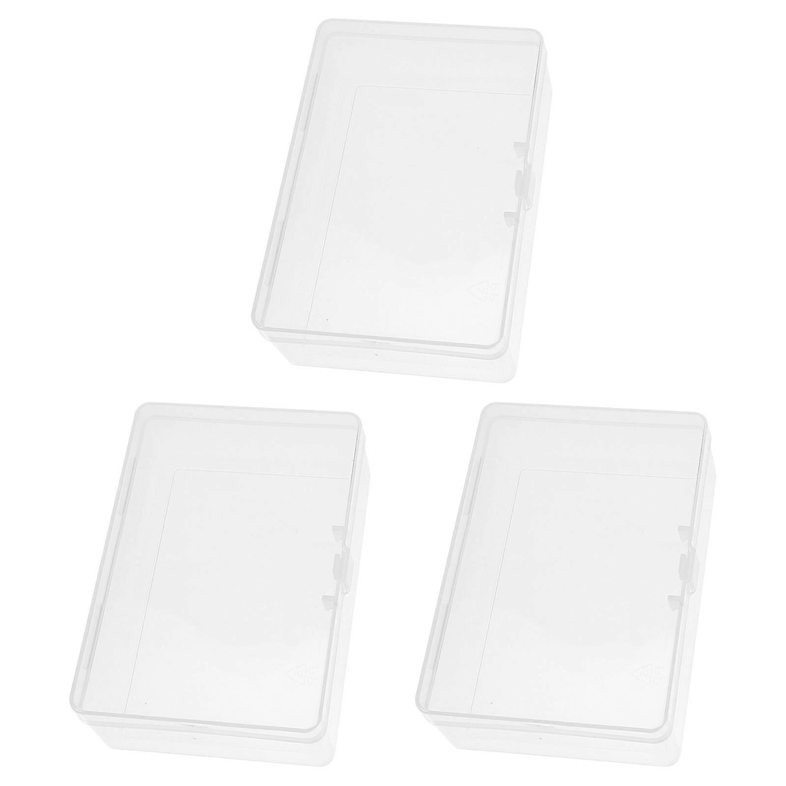 9Pcs Transparent Playing Cards Container for Game Use and Storage