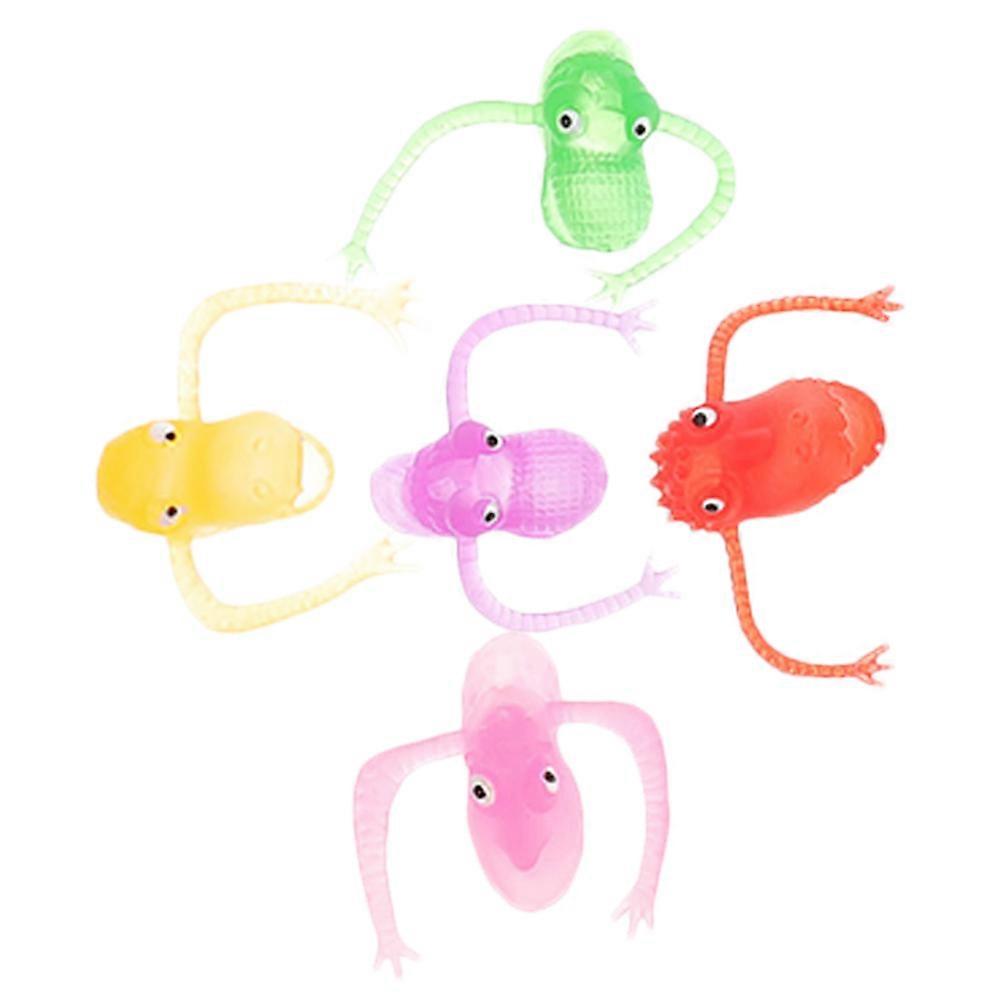Assorted Color Mini Dinosaur Finger Puppets for Kids 5Pcs Creative Finger Toys
