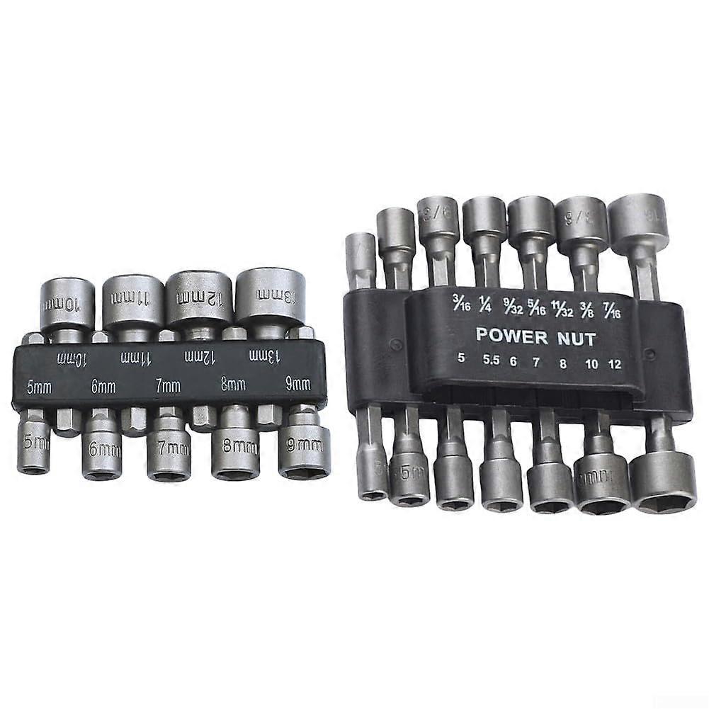 Hex Socket Wrench Set 23Piece For Power Tools With Electrophoresis Coating Wear And Oxidation Resistant