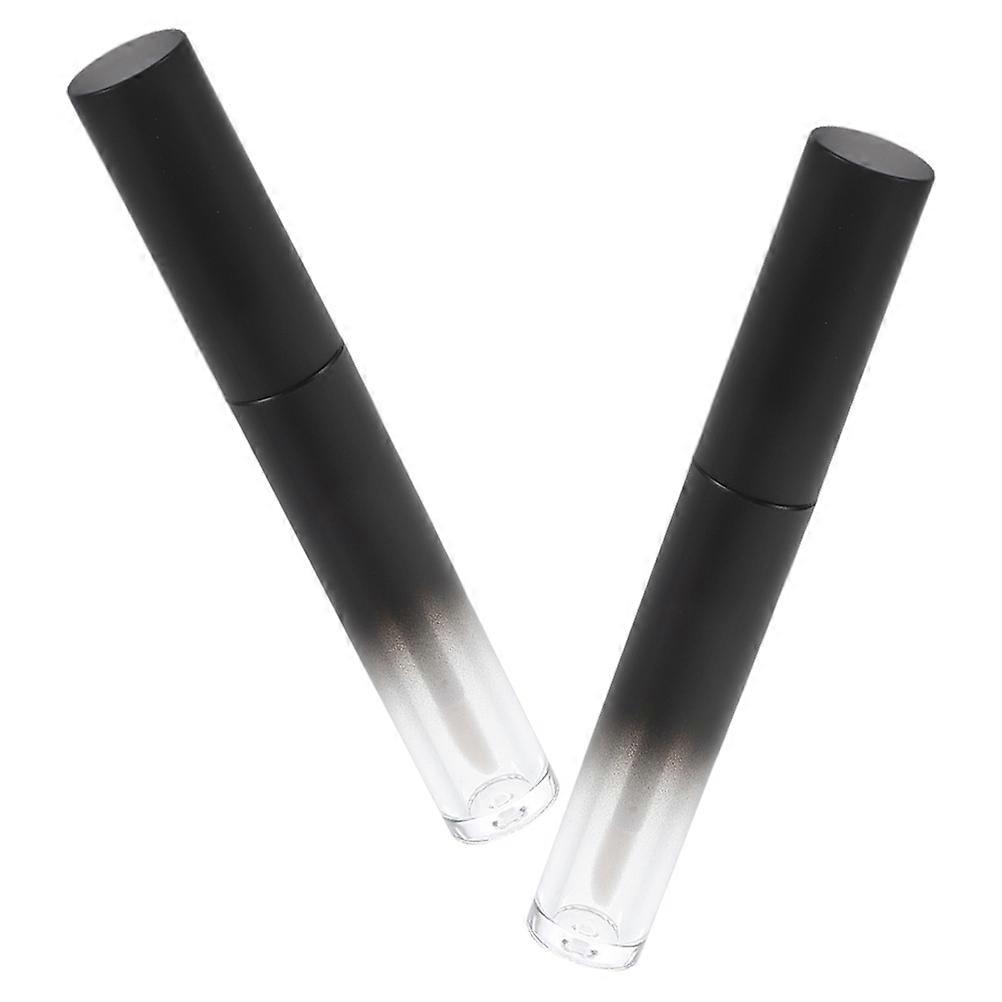 Lip Gloss Maker Round Lip Tubes Empty for Lipstick Making 2Pcs Black Tubes