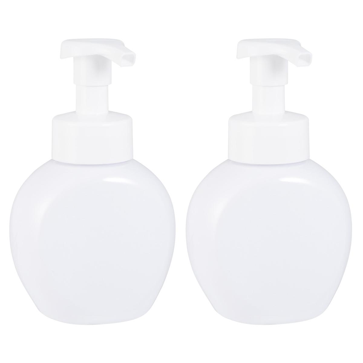 Foaming Bottle White for Storage Use 4Pcs Reusable Pump Dispenser Set