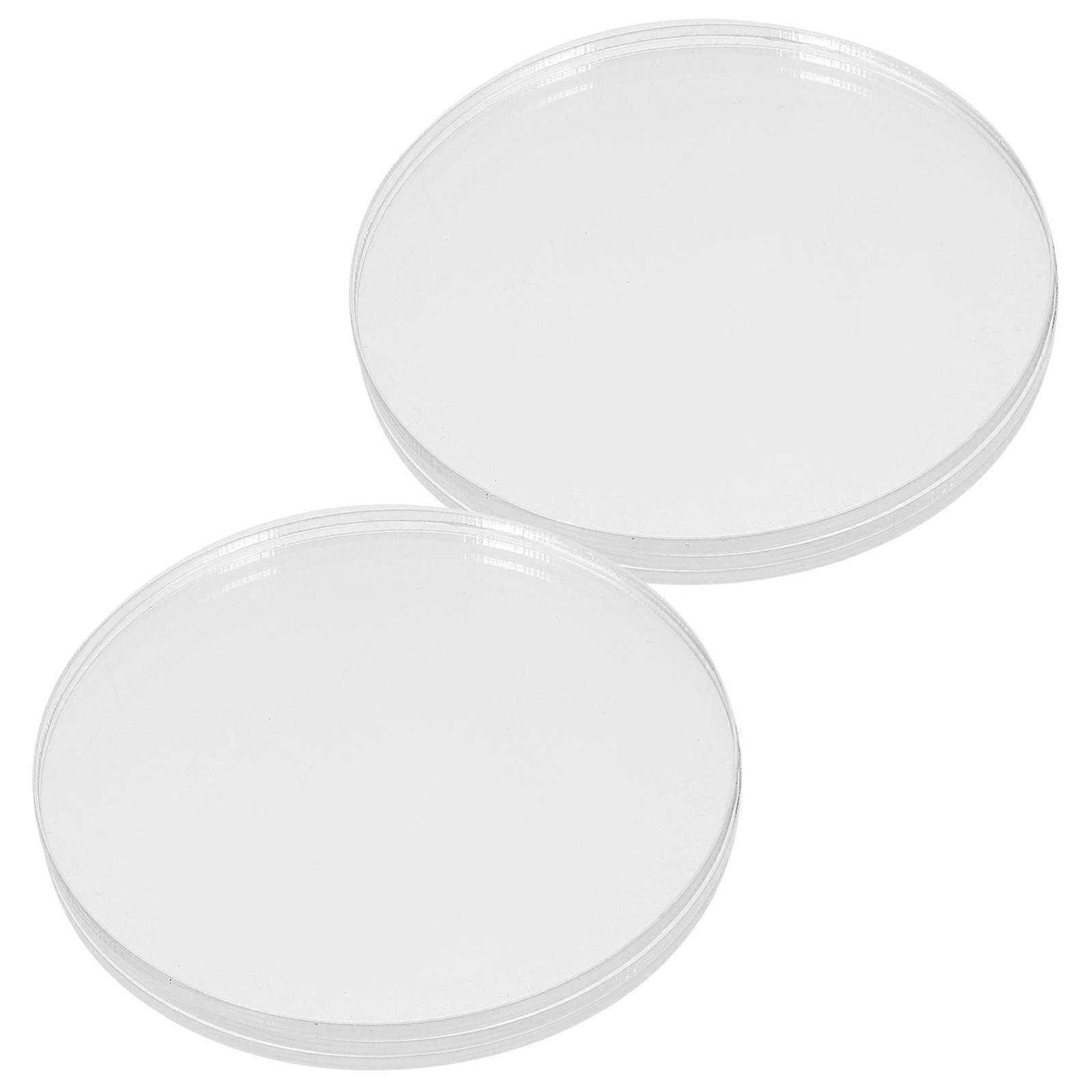 Durable Acrylic Miniature Base for Figures Transparent 40Pcs Set