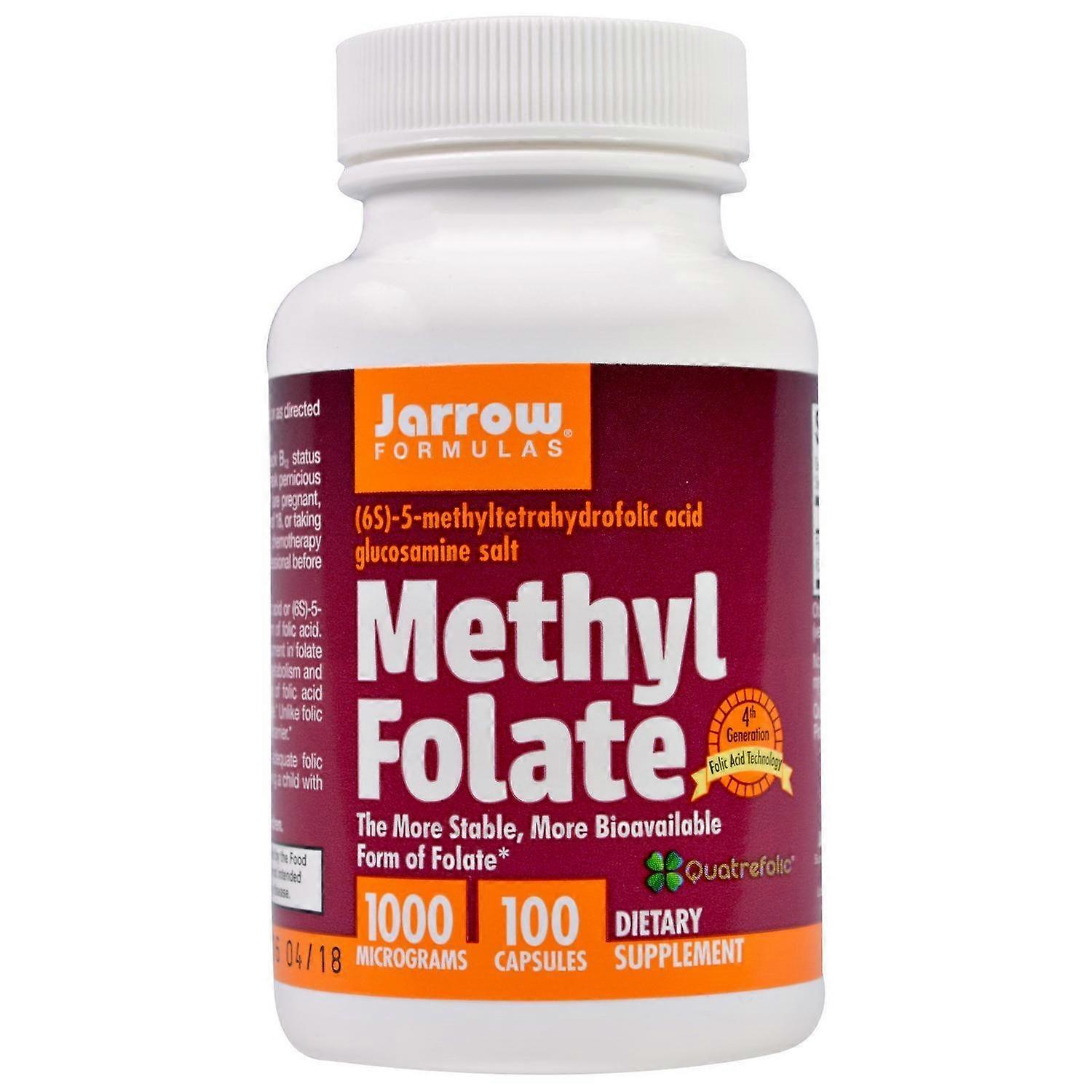 Formules Jarrow, Folate de méthyle, 1 000 mcg, 100 capsules