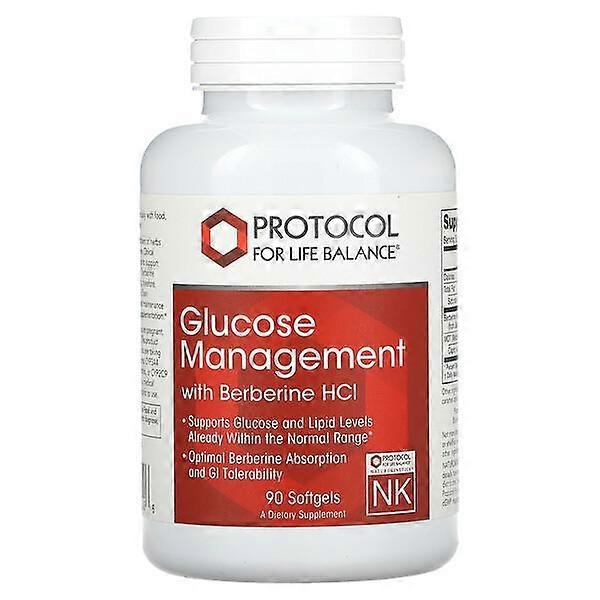 Protocol for Life Balance, Glucose Management with Berberine HCl, 90 Softgels