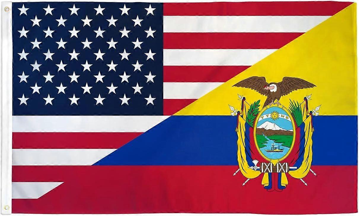 Drapeau combiné USA/Équateur UU 1137