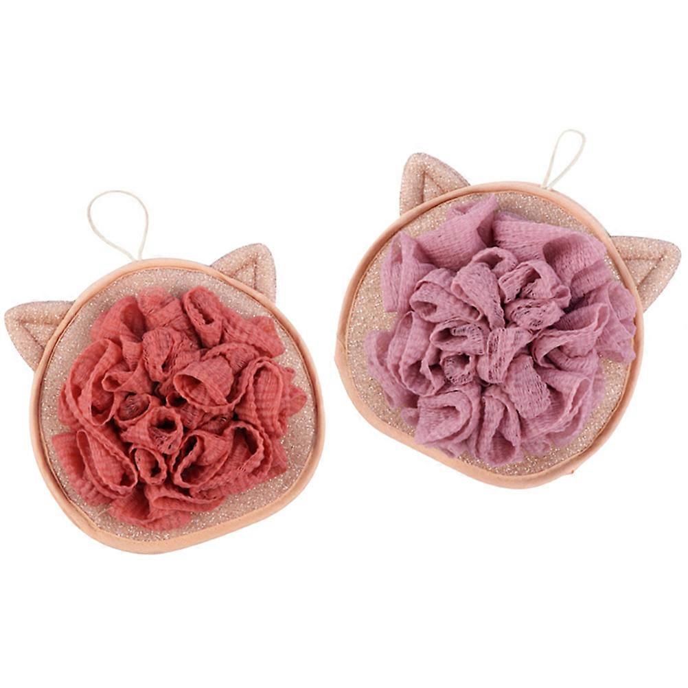 Bath Ball Household Skin Exfoliating Tools for Home Use 4Pcs Set