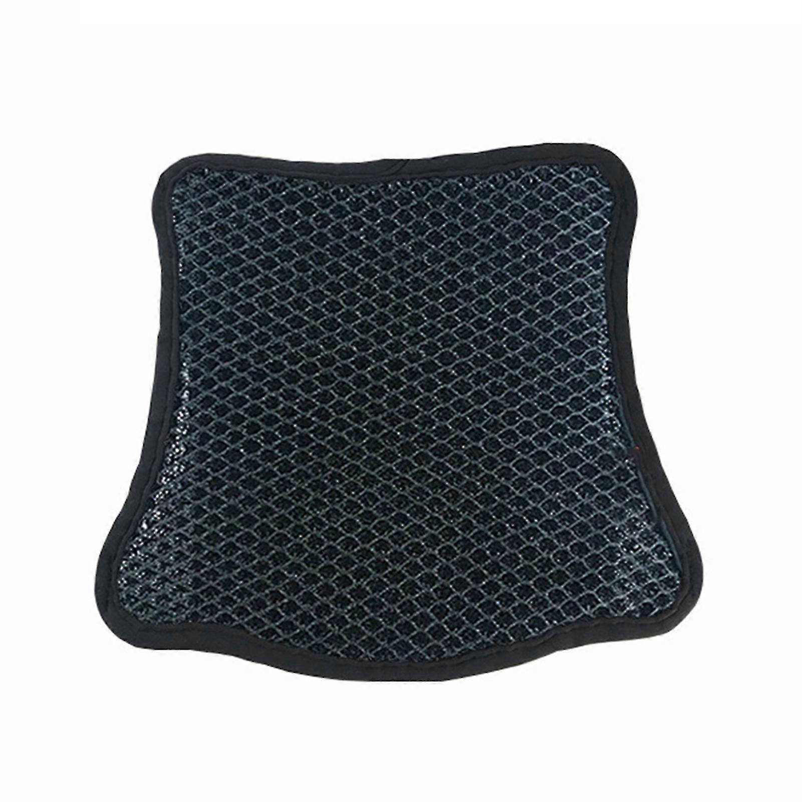 Mesh Motorcycle Seat Cover with Non-Skid Bottom & Elastic Strap Attachment Breathable Butt Protector
