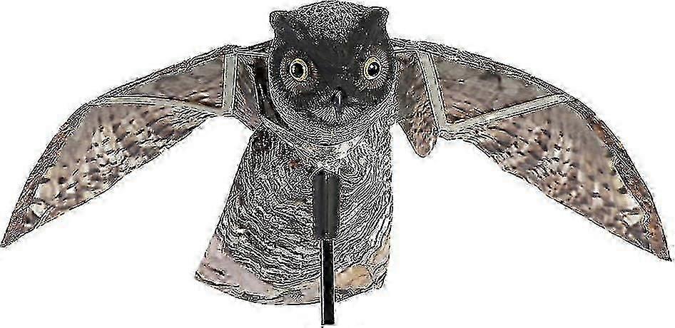 Prowler Owl With Moving Wing Lifelike Design Hunting Flight Pose Effective Bird Deterrent For Open Outdoor Areas