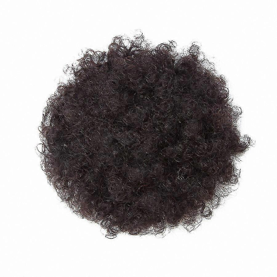 Curly Human Hair Bun with Drawstring for Afro Puff Ponytail Extension